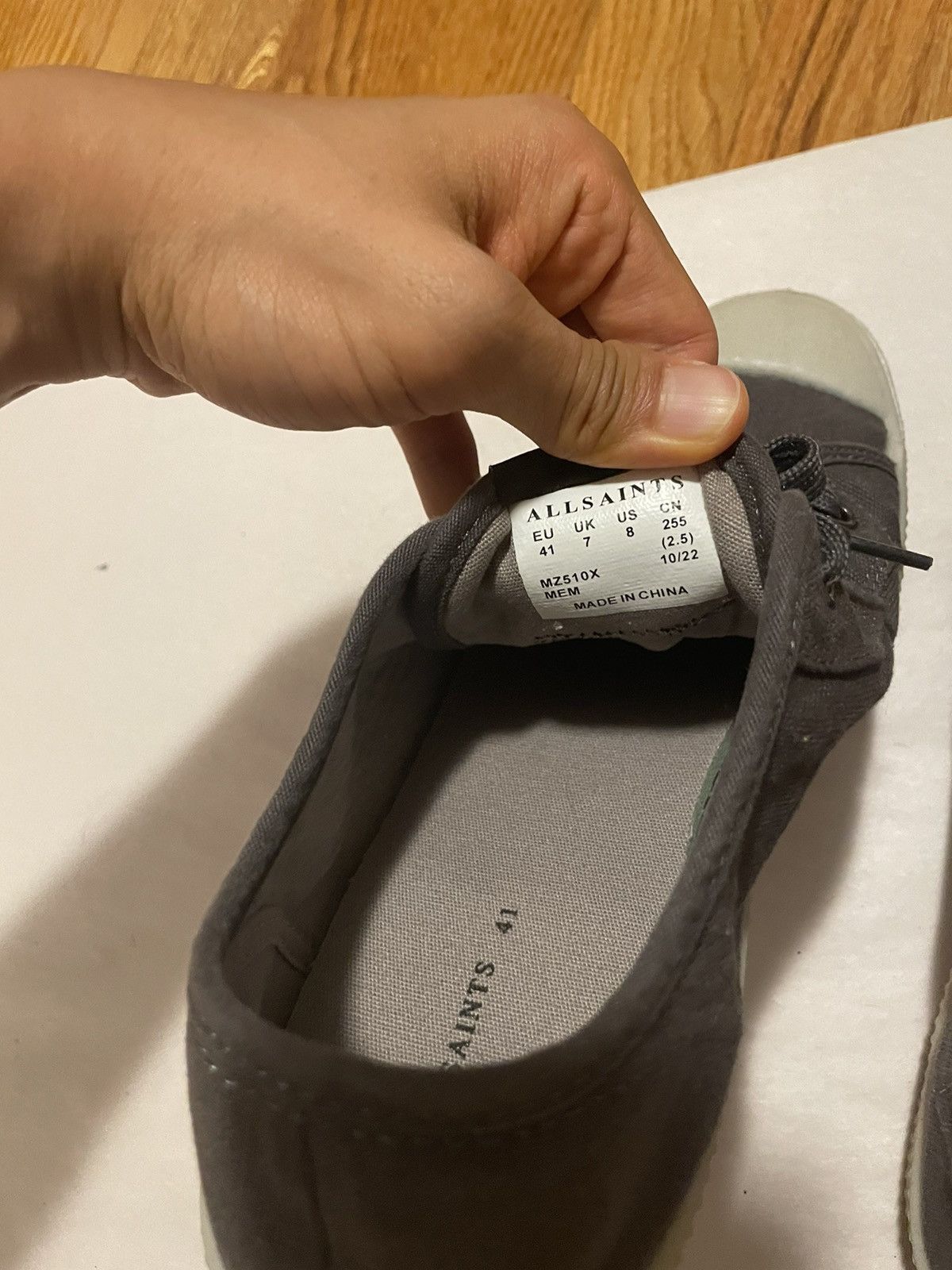 Allsaints Allsaints grey low top sneakers Size US 8 / EU 41 - 7 Thumbnail