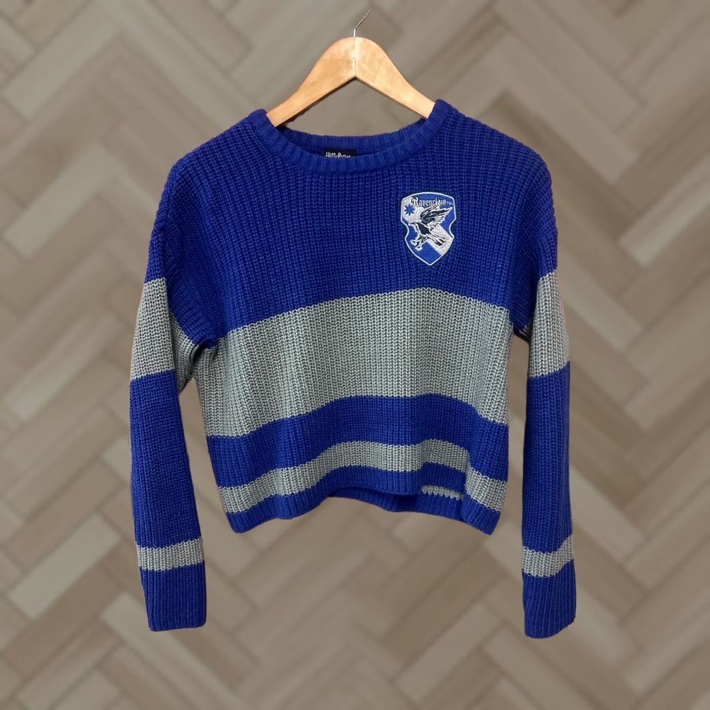 Vintage VINTAGE Harry Potter Ravenclaw Knit Sweater Pullover Blue Small Size S / US 4 / IT 40 - 1 Thumbnail