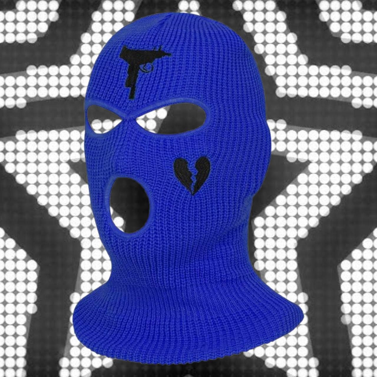 Japanese Brand Brand New Royal Blue Graphic Shiesty Mask from BL4NKF4CE Size ONE SIZE - 1 Thumbnail