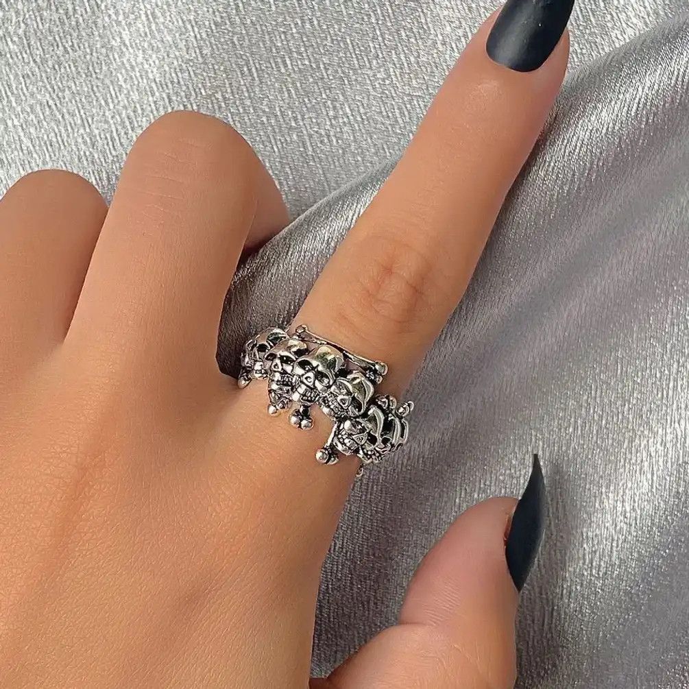 Other Mini Skulls Adjustable Ring Size ONE SIZE - 1 Thumbnail