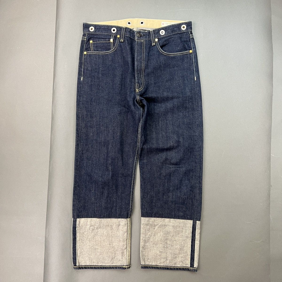 Rag Bone 3/4th Convertible Straight Leg Selvedge Jeans