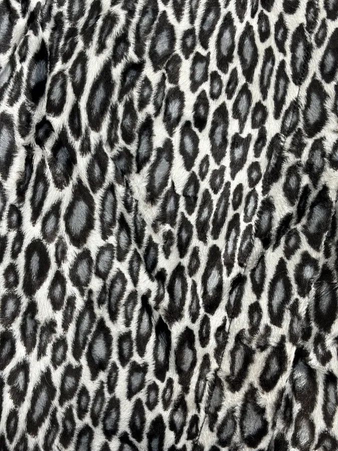 Emporio Armani AW2010 Emporio Armani Black White Leopard Print Cozy Biker Jacket Size S / US 4 / IT 40 - 10 Thumbnail