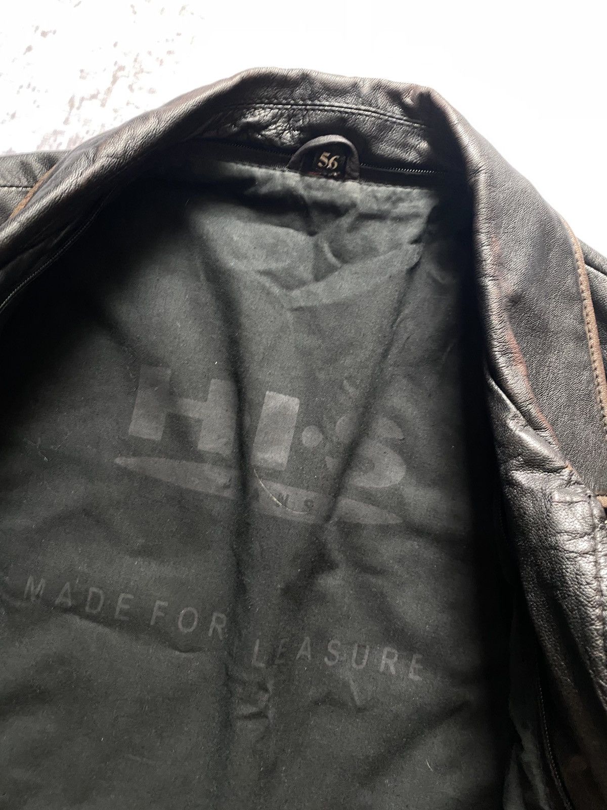 Genuine Leather Vintage Faded Leather Bomber Jacket Moto Y2K Schott Style XL Size US XL / EU 56 / 4 - 8 Thumbnail
