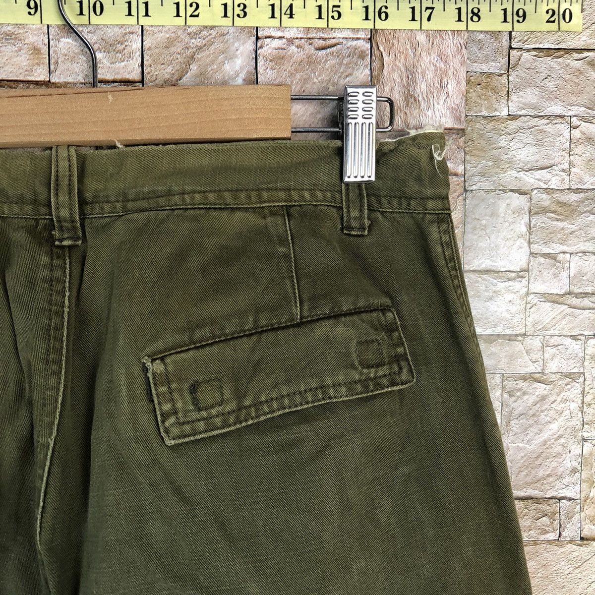 Japanese Brand Sonny Clouds Green utility Cargo Multipocket Pants #A980 Size US 29 - 17 Thumbnail