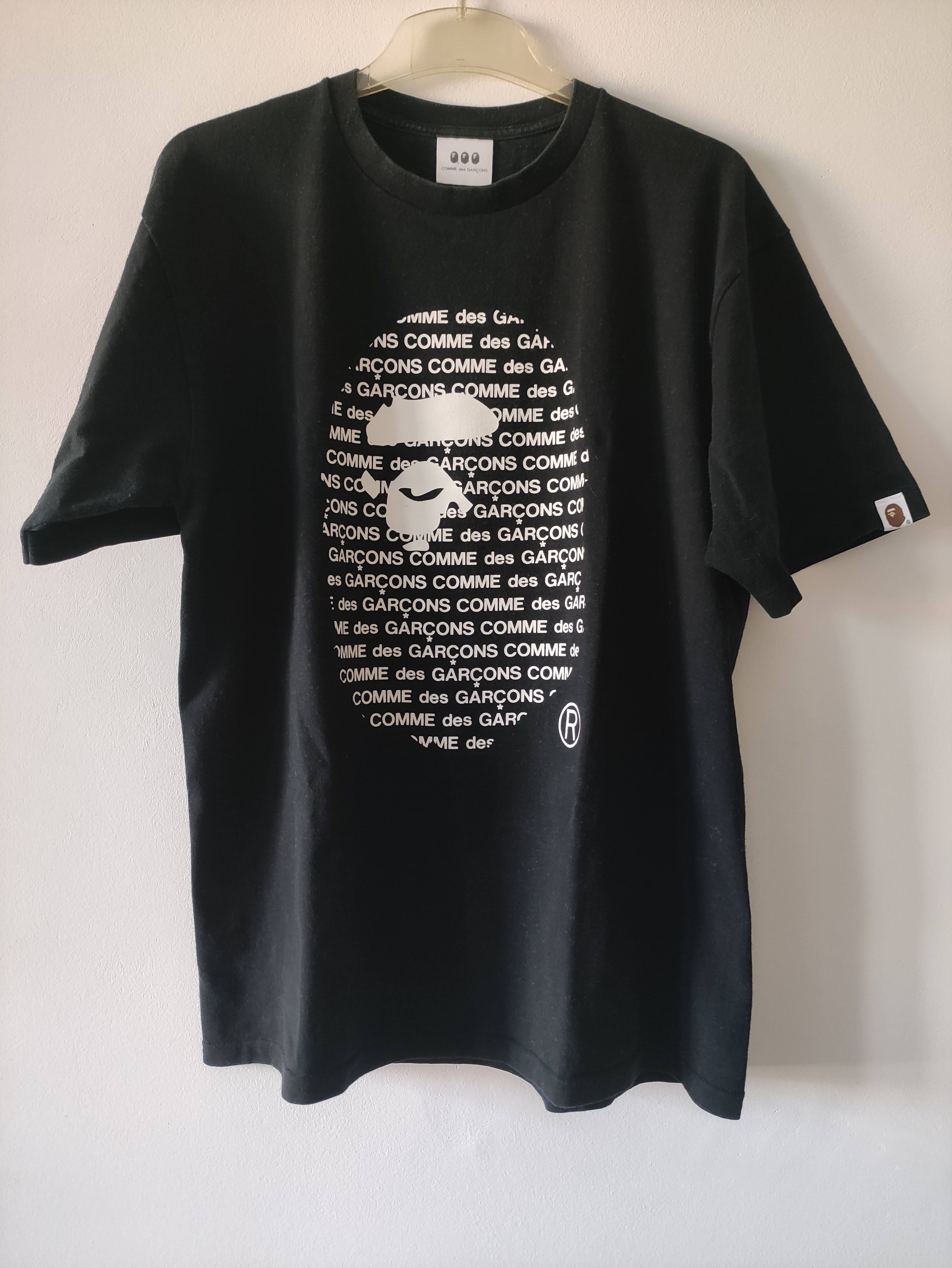 Bape × Comme des Garcons Osaka #2 big head tee black XL
