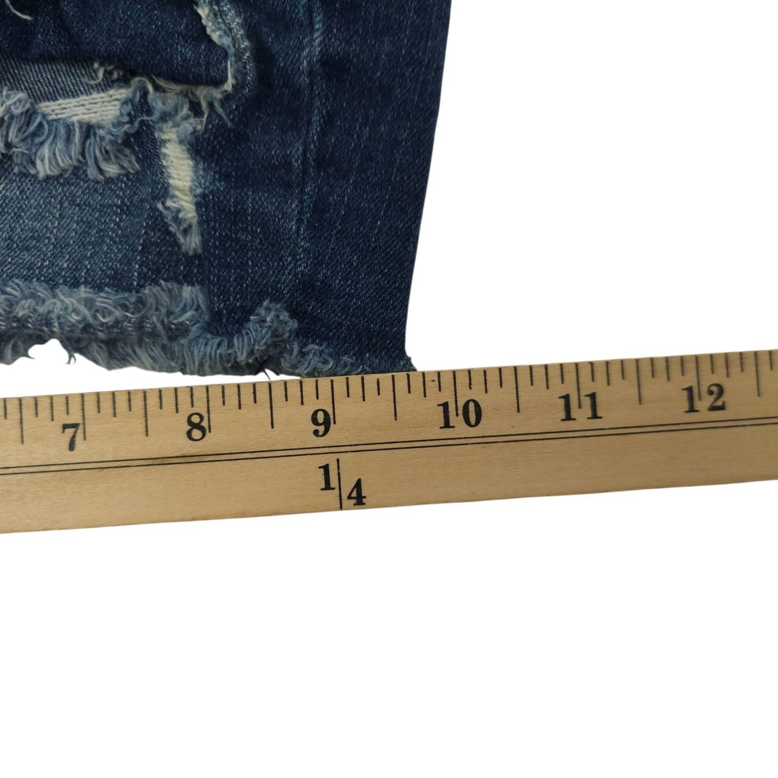 Aeropostale Aeropostale High Waisted Denim Shorts 4 Shorty Distressed Size 27" / US 4 / IT 40 - 20 Thumbnail