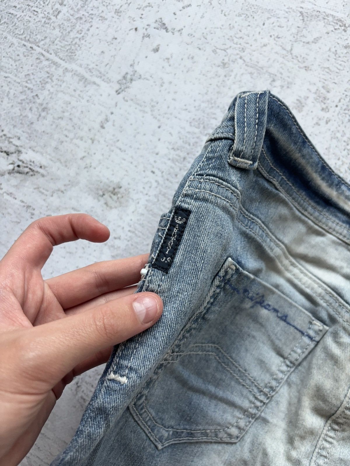 Armani Armani Jeans vintage washed mini denim basic skirt Size 26" / US 2 / IT 38 - 6 Thumbnail