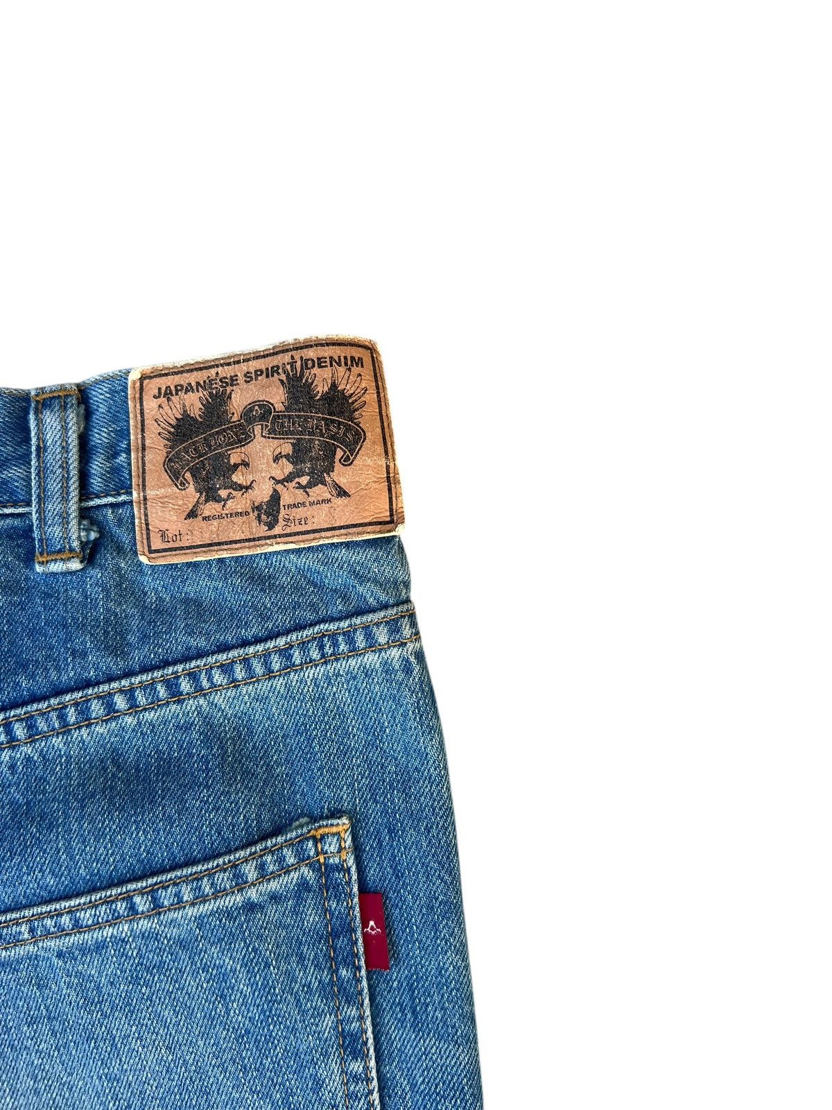 Vintage Mud Wash Back Bone Dirty Selvedge Denim Super Flare Jeans Size US 30 / EU 46 - 21 Thumbnail