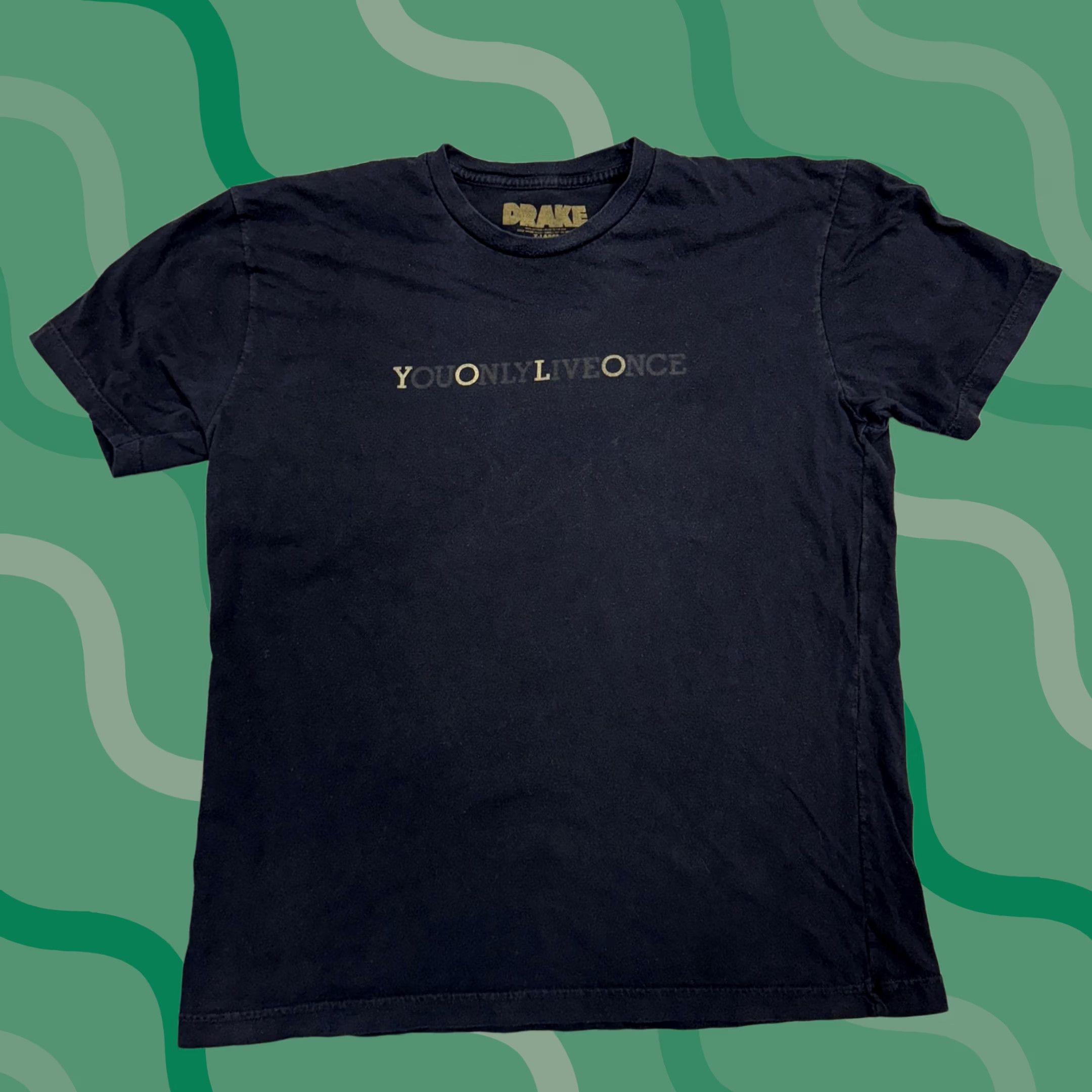 Vintage Drake Shirt Mens XL Black Club Paradise Tour You Only Live Once Tee Size US XL / EU 56 / 4 - 1 Thumbnail