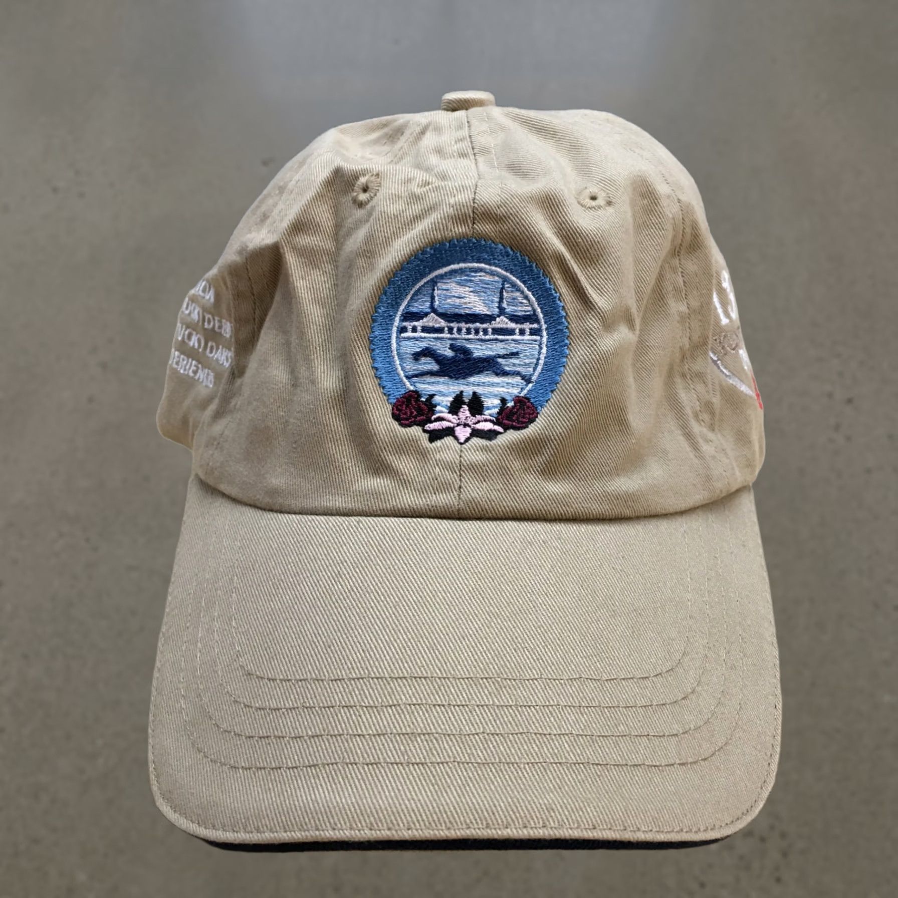 Vintage Kentucky Derby Baseball Cap Hat Mens Beige OS Adjustable Sportsman Size ONE SIZE - 1 Thumbnail