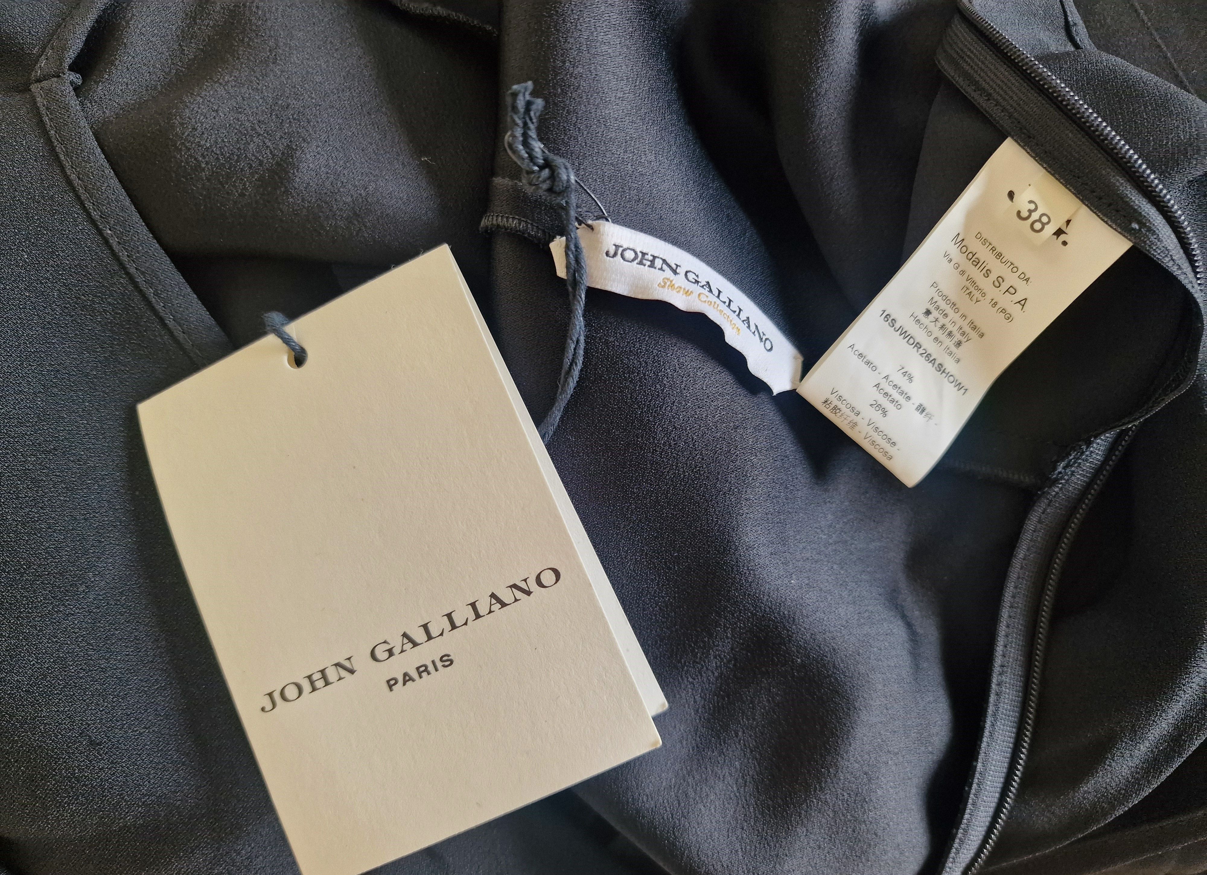 John Galliano John Galliano Runway 2016 FW Look Show 3 Black Dress Size M / US 6-8 / IT 42-44 - 14 Thumbnail