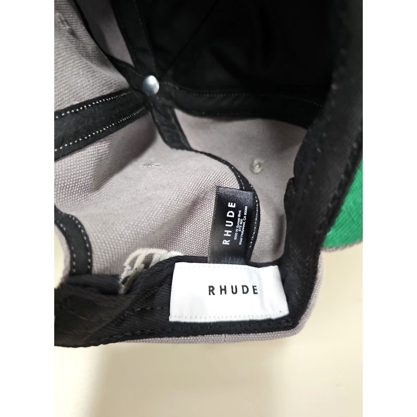 Rhude Rhude Baseball Cap Logo Embroidered Cotton Canvas Snapback Black Men One Size Sports Vintage Authentic Deadstock New Size ONE SIZE - 6 Thumbnail