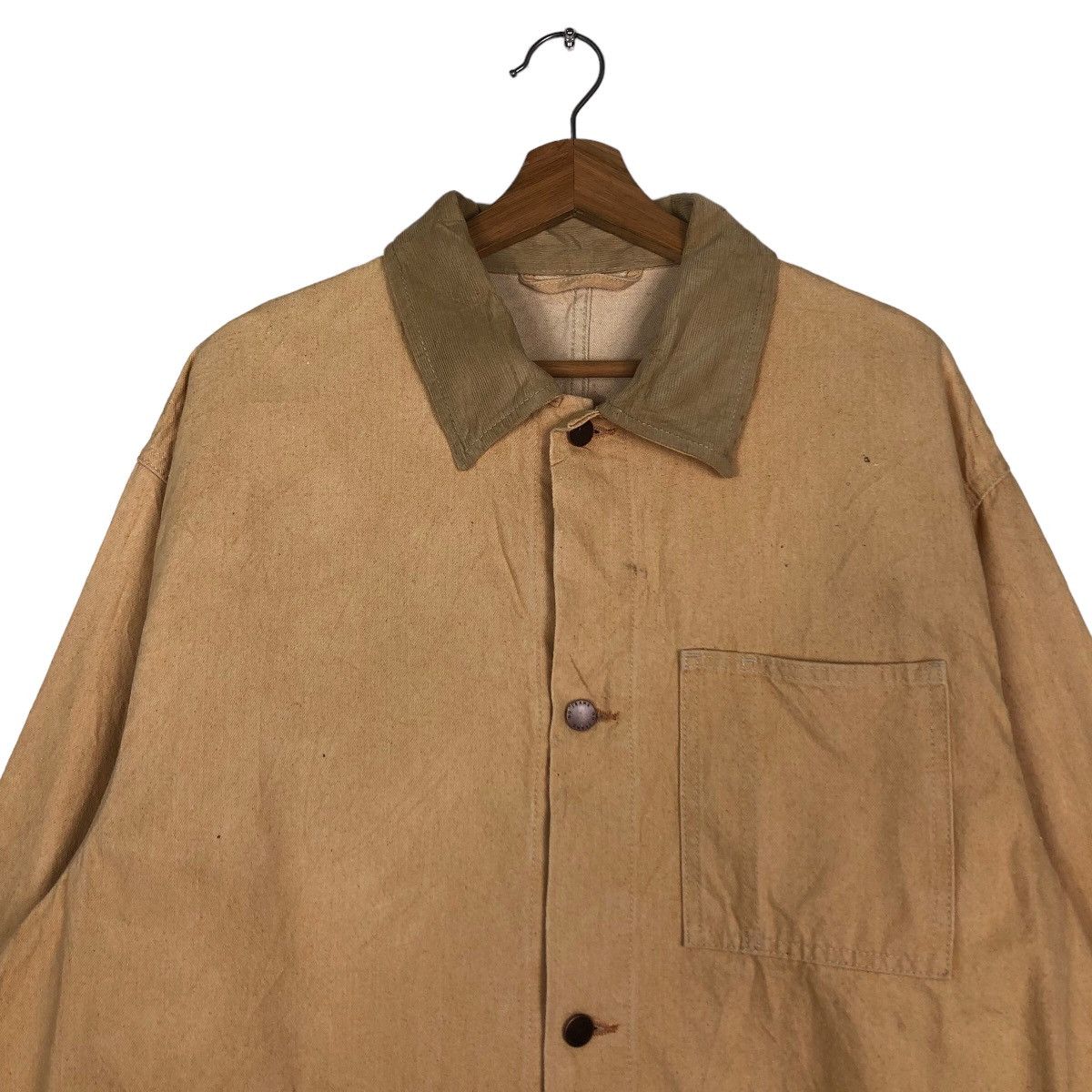 Japanese Brand 🔥Vintage Chore Jacket GU Japan Issey Miyake Design Size US L / EU 52-54 / 3 - 3 Thumbnail