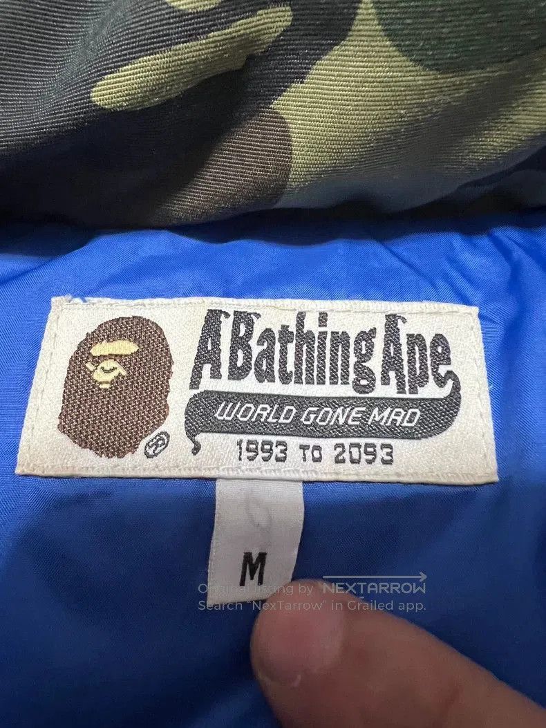 Bape Bape Green Camouflage Puffer Jacket with Detachable Hood. Size US M / EU 48-50 / 2 - 4 Thumbnail