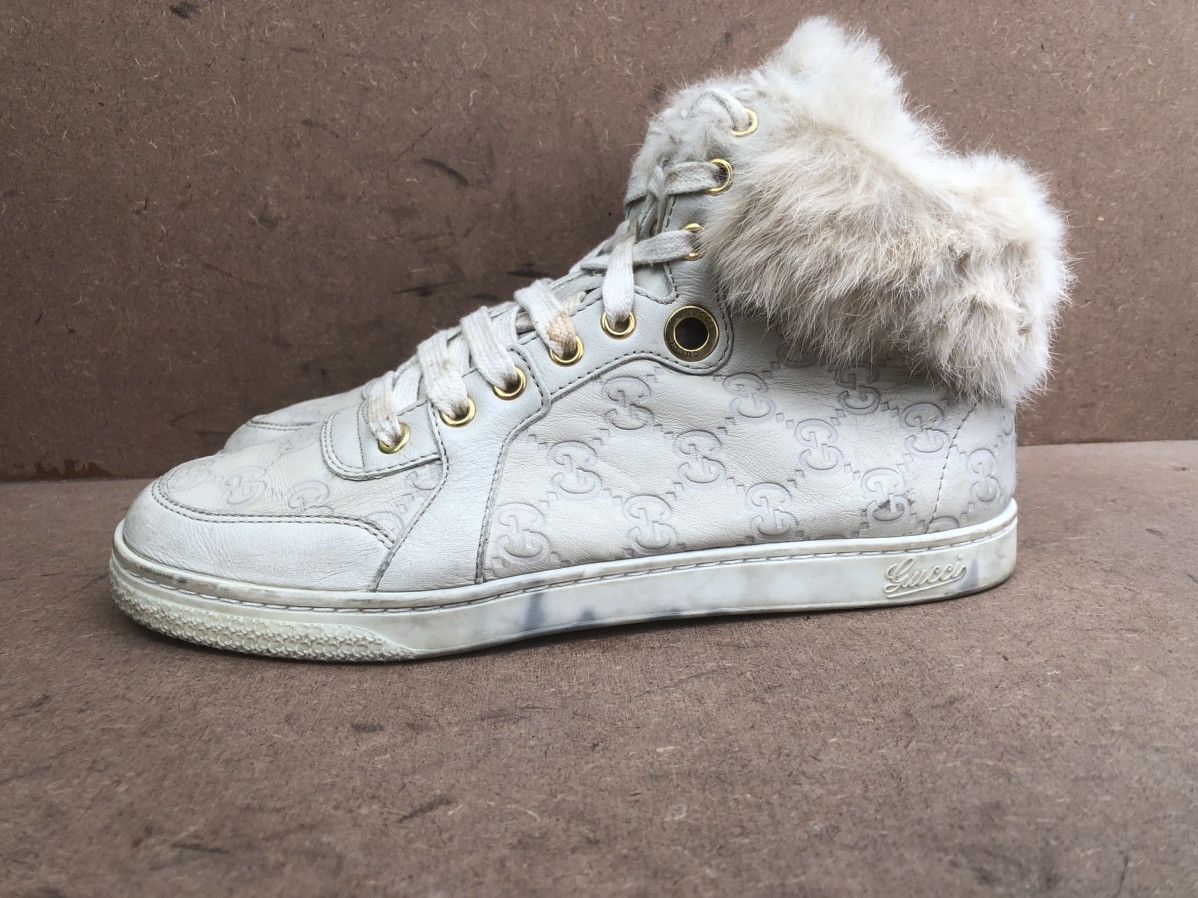 Gucci Gucci Guccissima Fur Trim Women’s Boots Size 37 Size US 7 / IT 37 - 4 Thumbnail