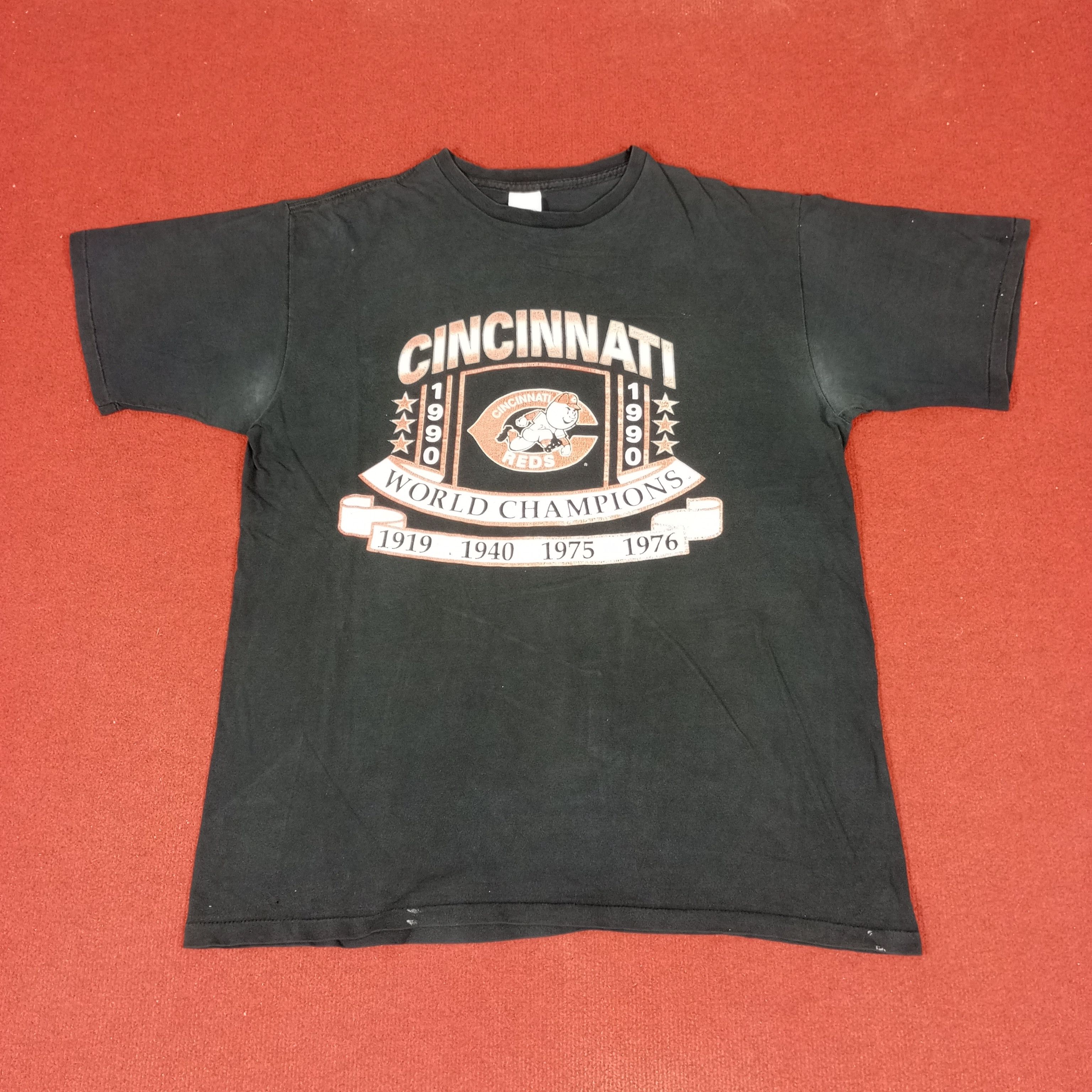 MLB × Vintage Cincinnati Reds World Champions Baseball Team Vintage Tees Size US XL / EU 56 / 4 - 1 Thumbnail