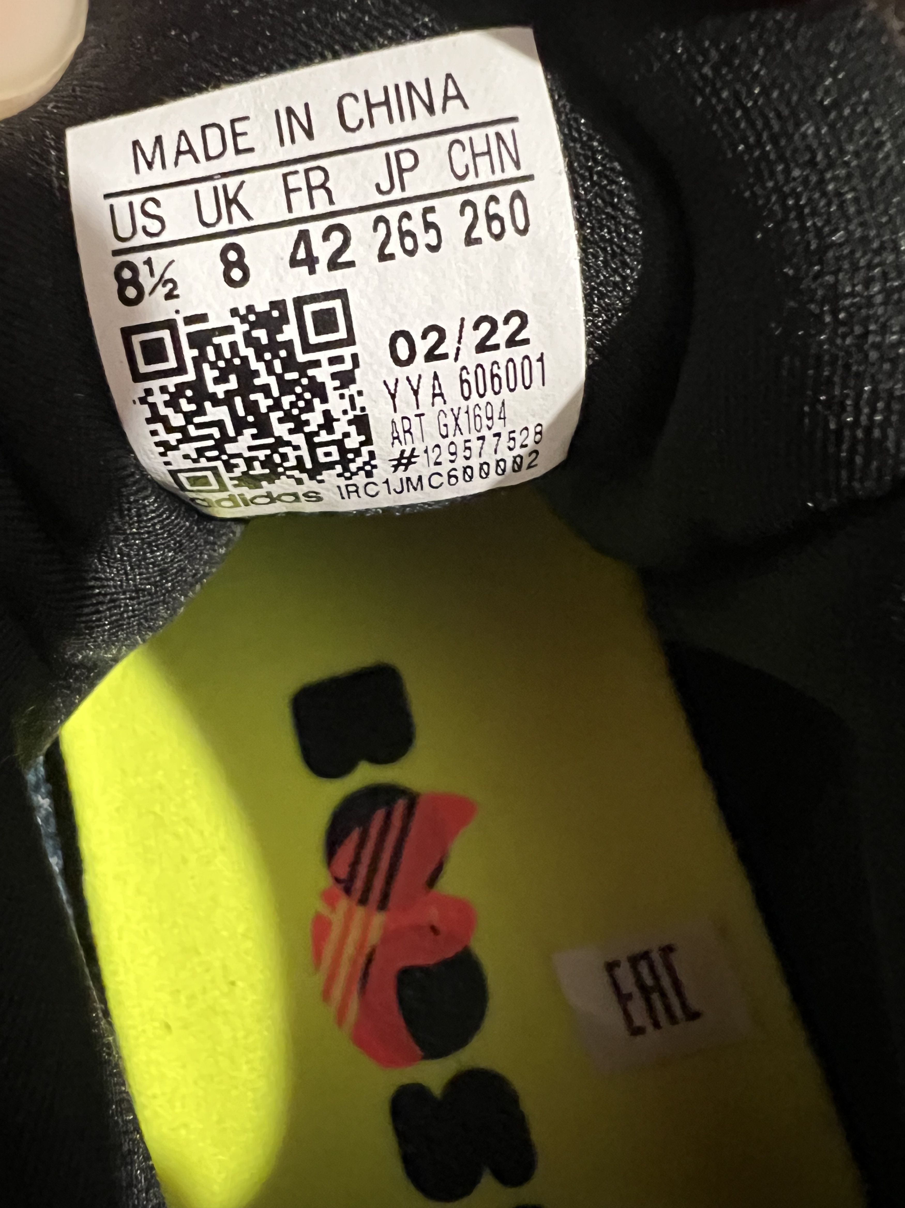 Adidas Adidas UltraBoost x Mark Gonzales Men's Sneakers US8.5 Size US 8.5 / EU 41-42 - 11 Thumbnail