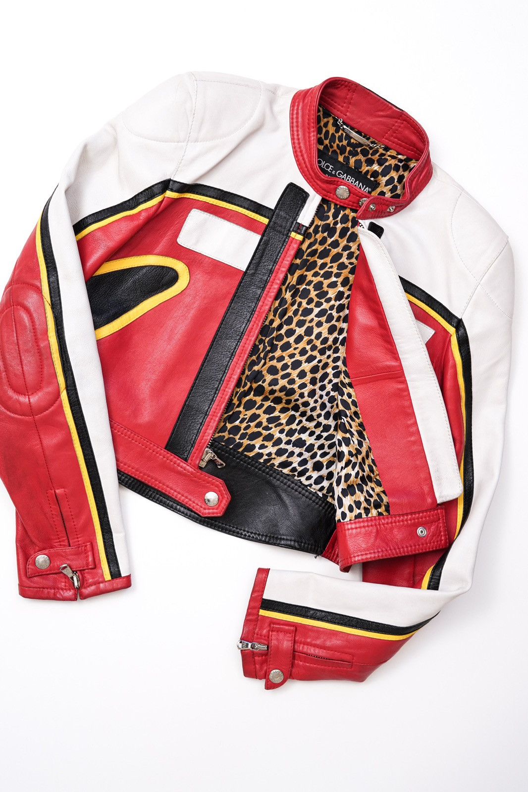 Dolce & Gabbana Dolce & Gabbana S/S 2001 Runway Leather Biker Jacket Size M / US 6-8 / IT 42-44 - 9 Thumbnail