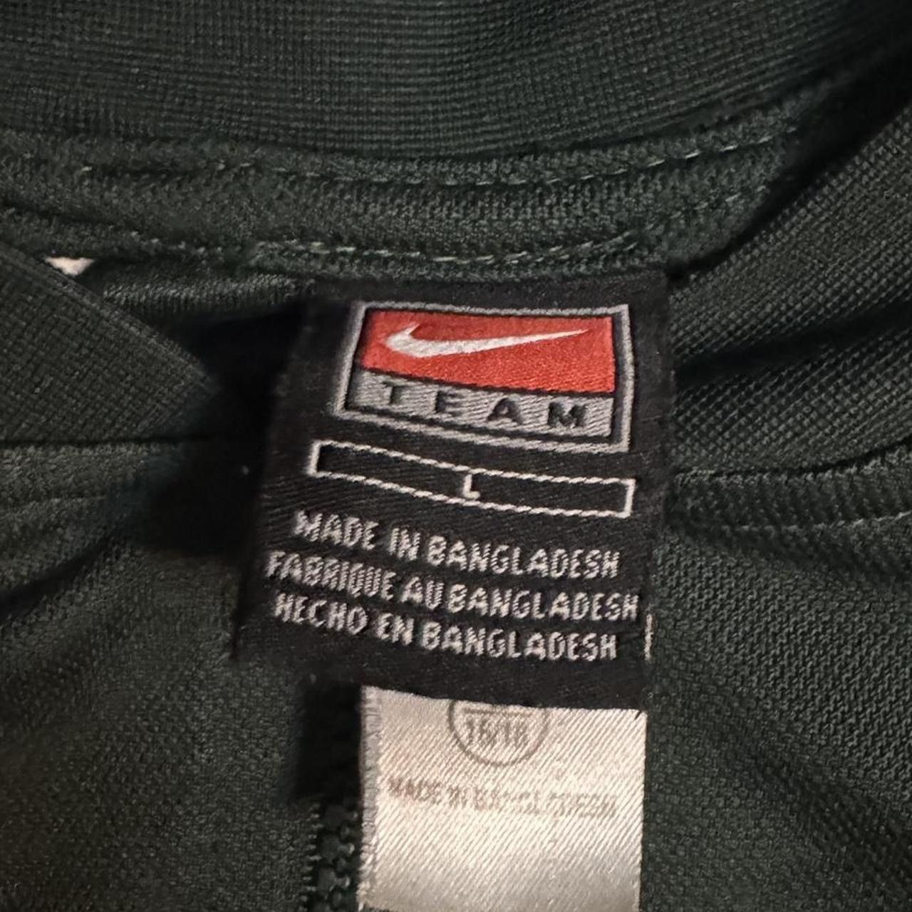 Nike × Vintage Vintage Y2K Oregon Ducks Nike Center Swish Quarter Zip Tee Size US L / EU 52-54 / 3 - 2 Thumbnail