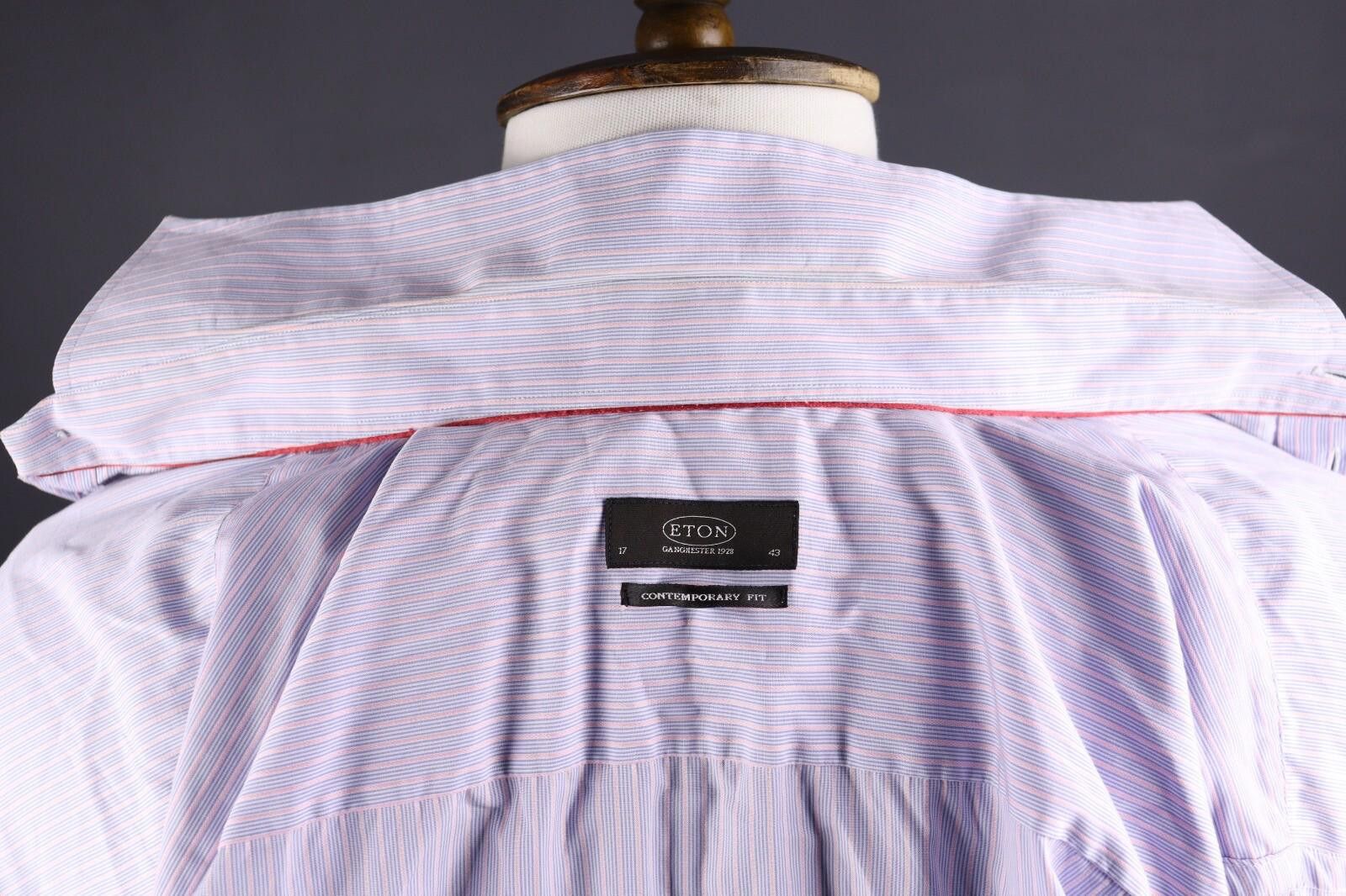 Eton Eton Blue Contemporary Fit Blue Shirt Size 43 / 17 Size US M / EU 48-50 / 2 - 9 Thumbnail