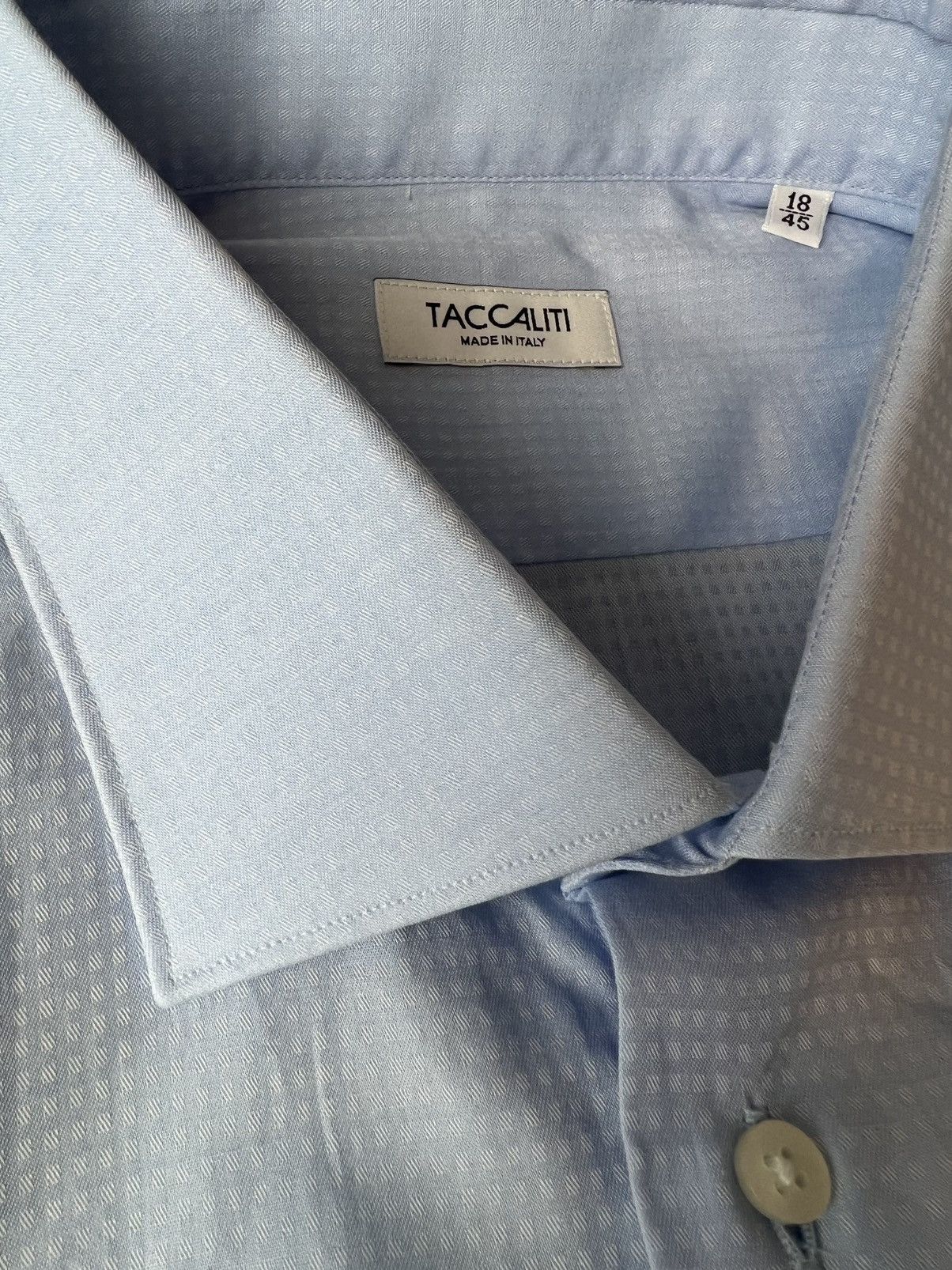 Other Taccaliti Blue Italian Dress Shirt – Made in Italy Size US XXL / EU 58 / 5 - 9 Thumbnail