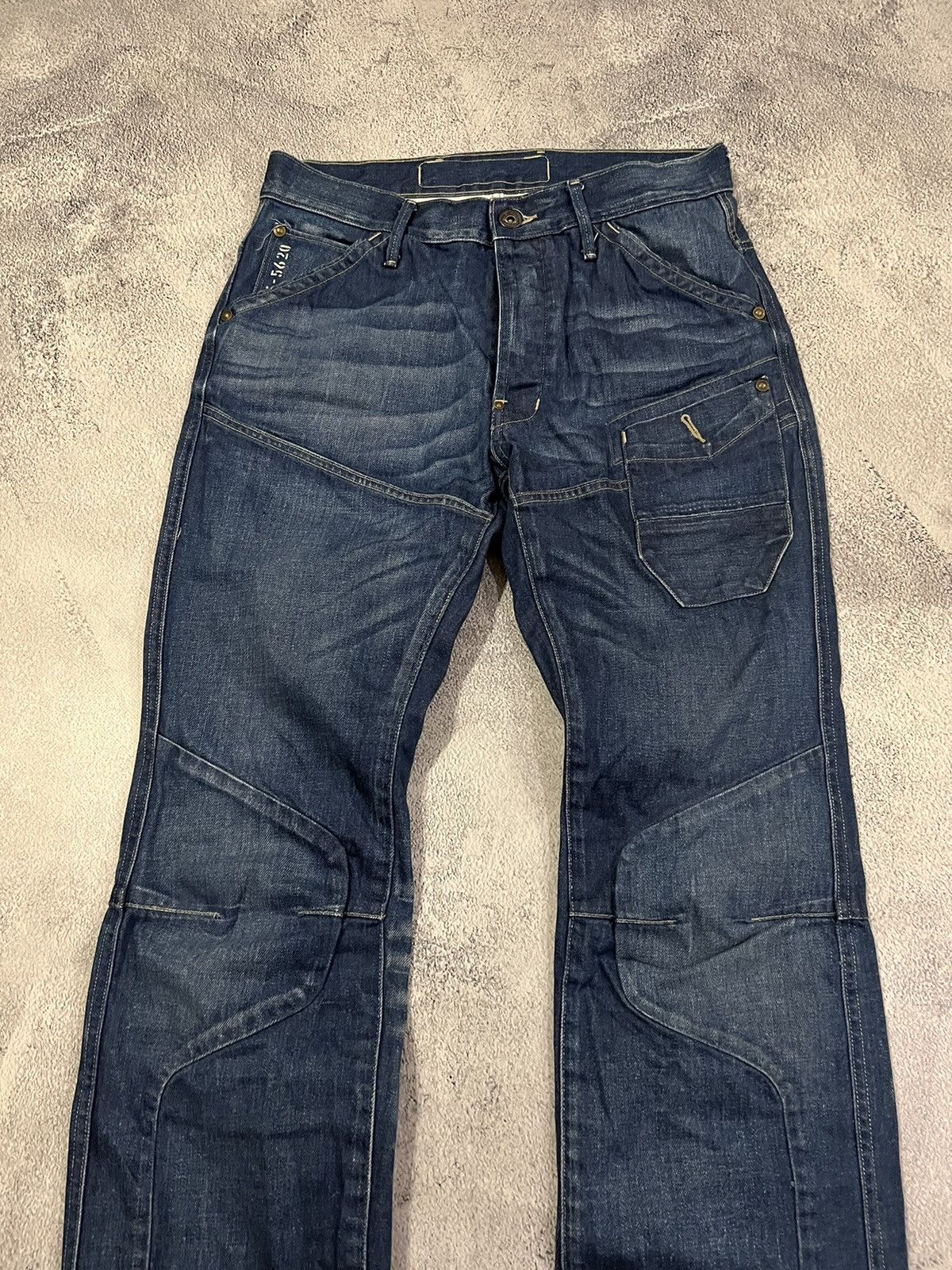 G-Star Vintage Y2k G Star Raw Avant Garde Pocket Denim Jeans 00’s Size US 33 - 5 Thumbnail