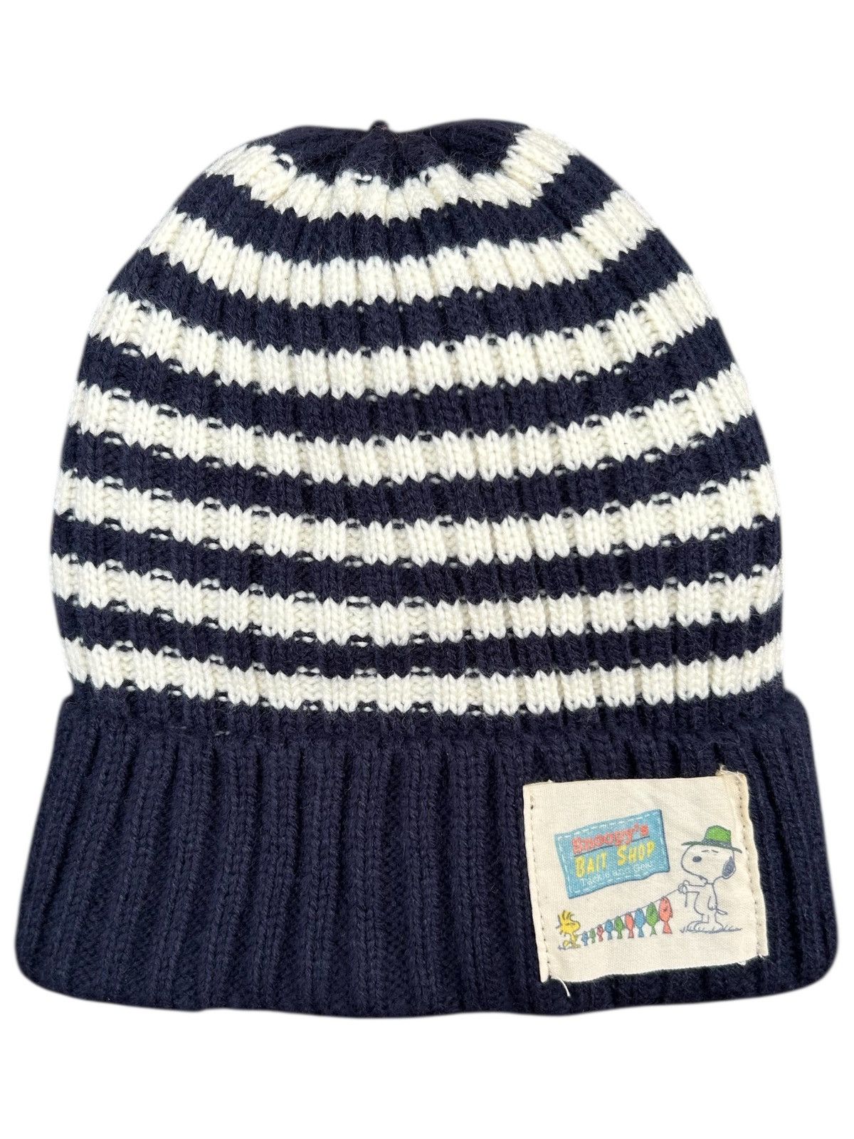 Japanese Brand × Vintage Stripe Snoopy Knitted Beanie Hats Size ONE SIZE - 1 Thumbnail