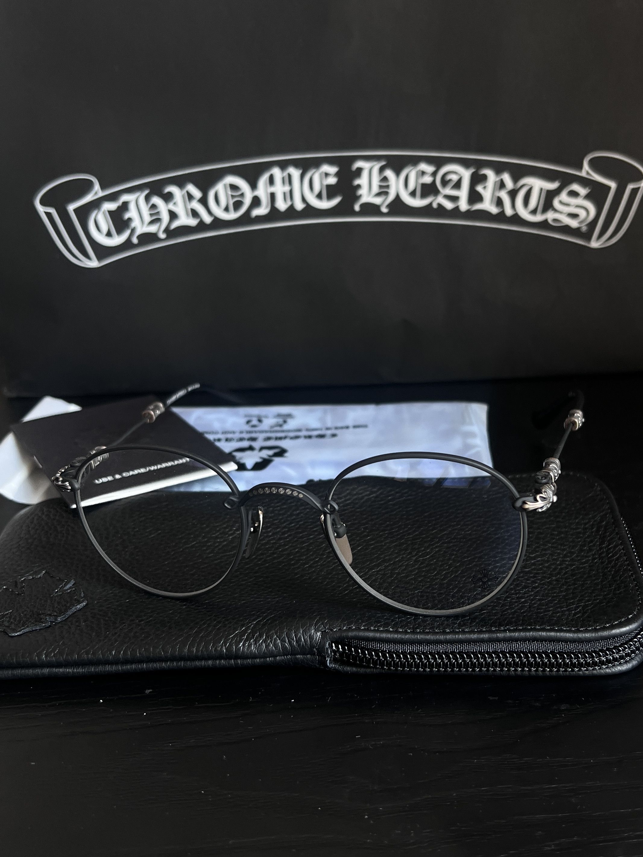 Chrome Hearts Chrome Hearts BUBBA – A – MATTE BLACK Glasses Size ONE SIZE - 2 Thumbnail