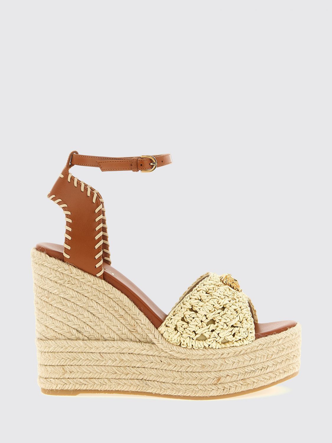 Versace Versace Heeled Sandal Woman Natural Size US 7.5 / IT 37.5 - 1 Thumbnail