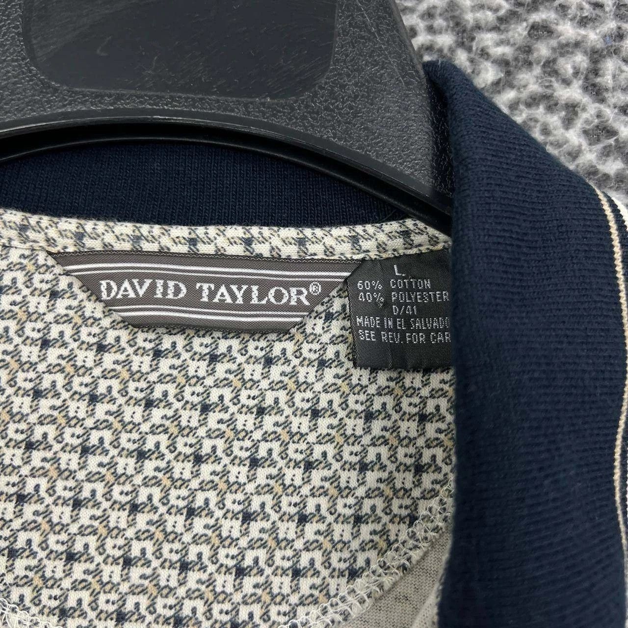 David Taylor David Taylor Men Large Polo Shirt Geometric Print Pocket Size US L / EU 52-54 / 3 - 6 Thumbnail