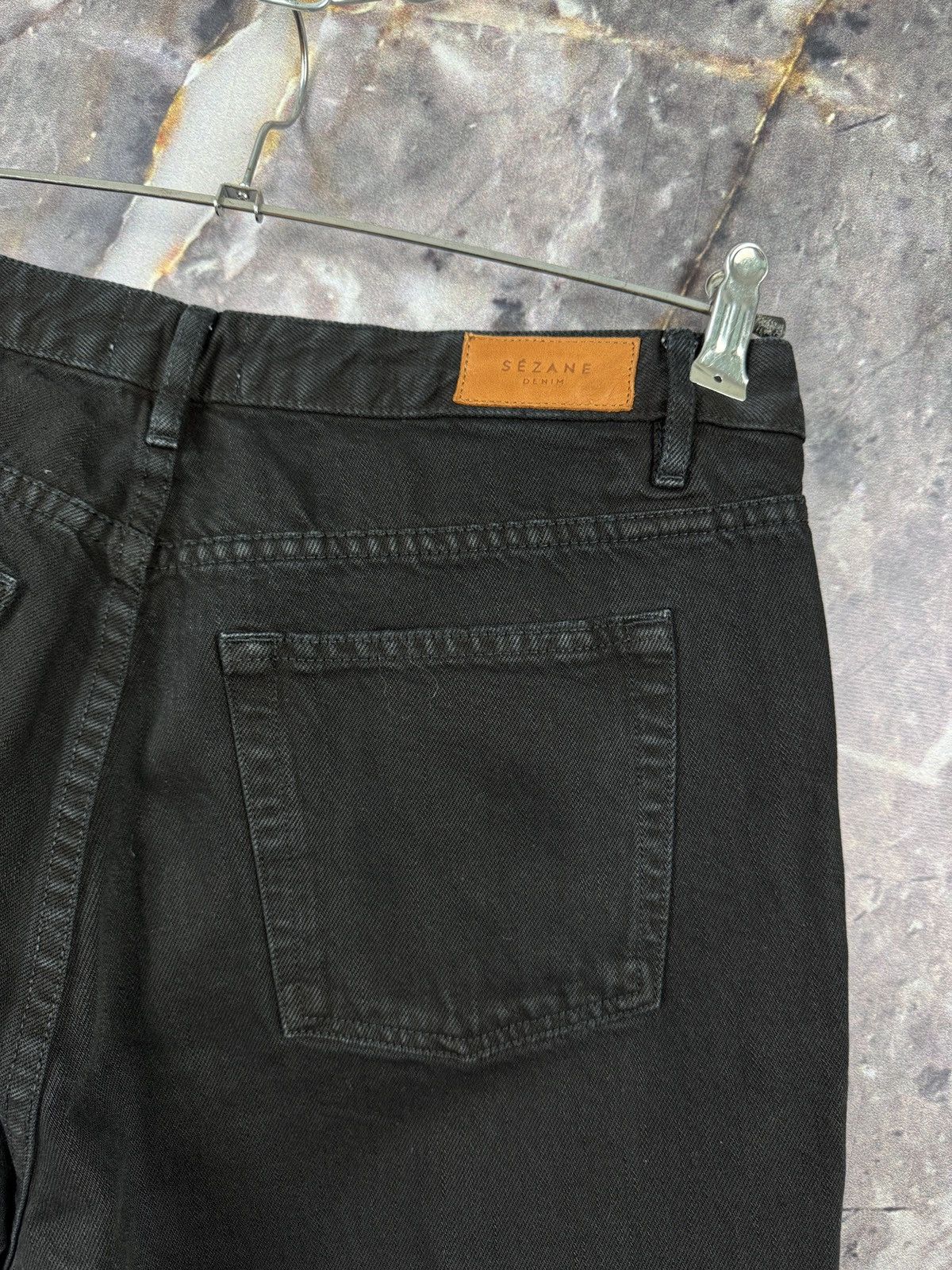 Reformation × Rouje × Sezane Women’s Sezane Denim Jeans Black Size 33 Size 33" - 18 Thumbnail
