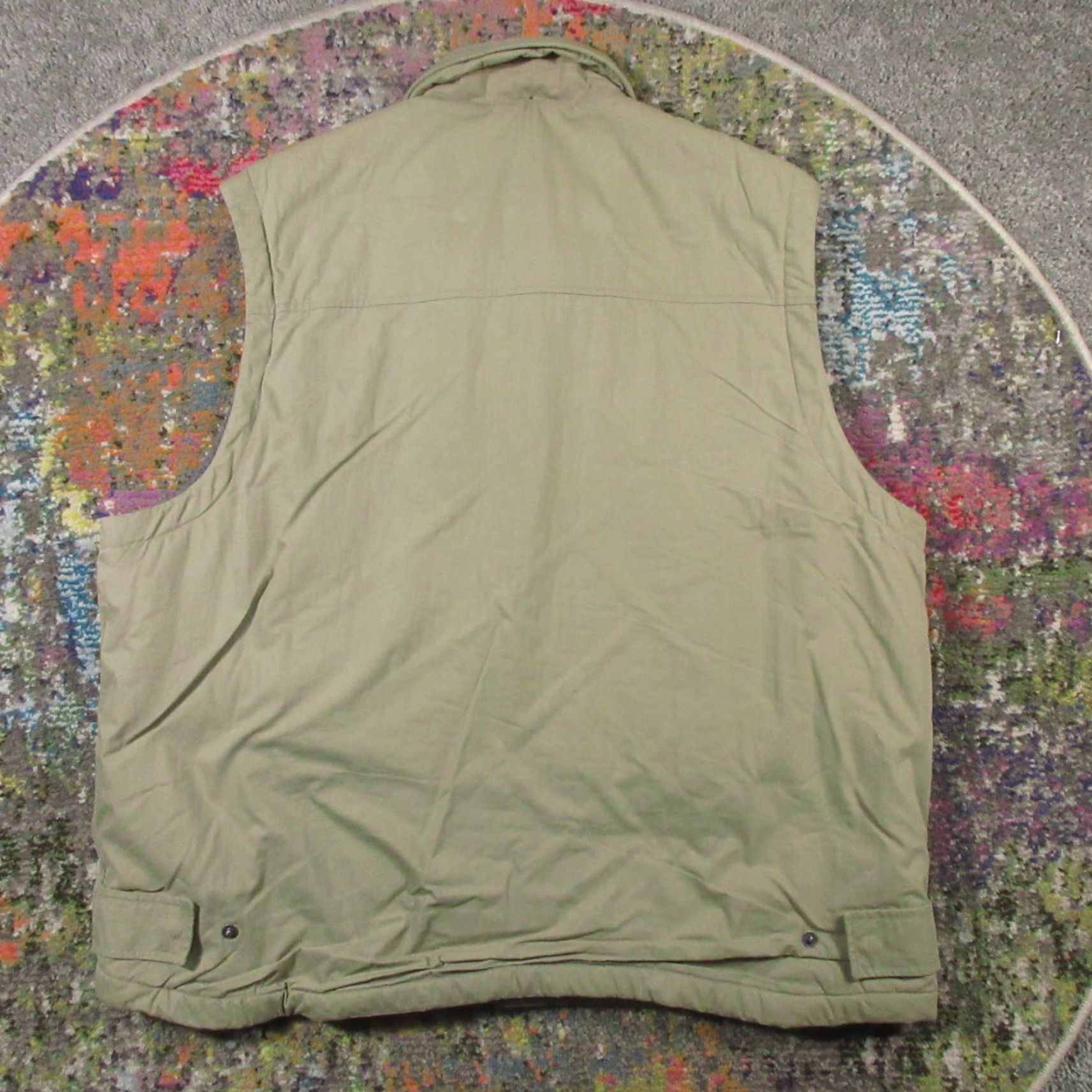 Eddie Bauer Eddie Bauer Vest Mens XL Beige Fleece Lined Full Zip Pockets Water Resistant Outdoor Camping Hiking Hunting Mer eng Style: Vest (Note: this seems off) Size US XL / EU 56 / 4 - 2 Thumbnail