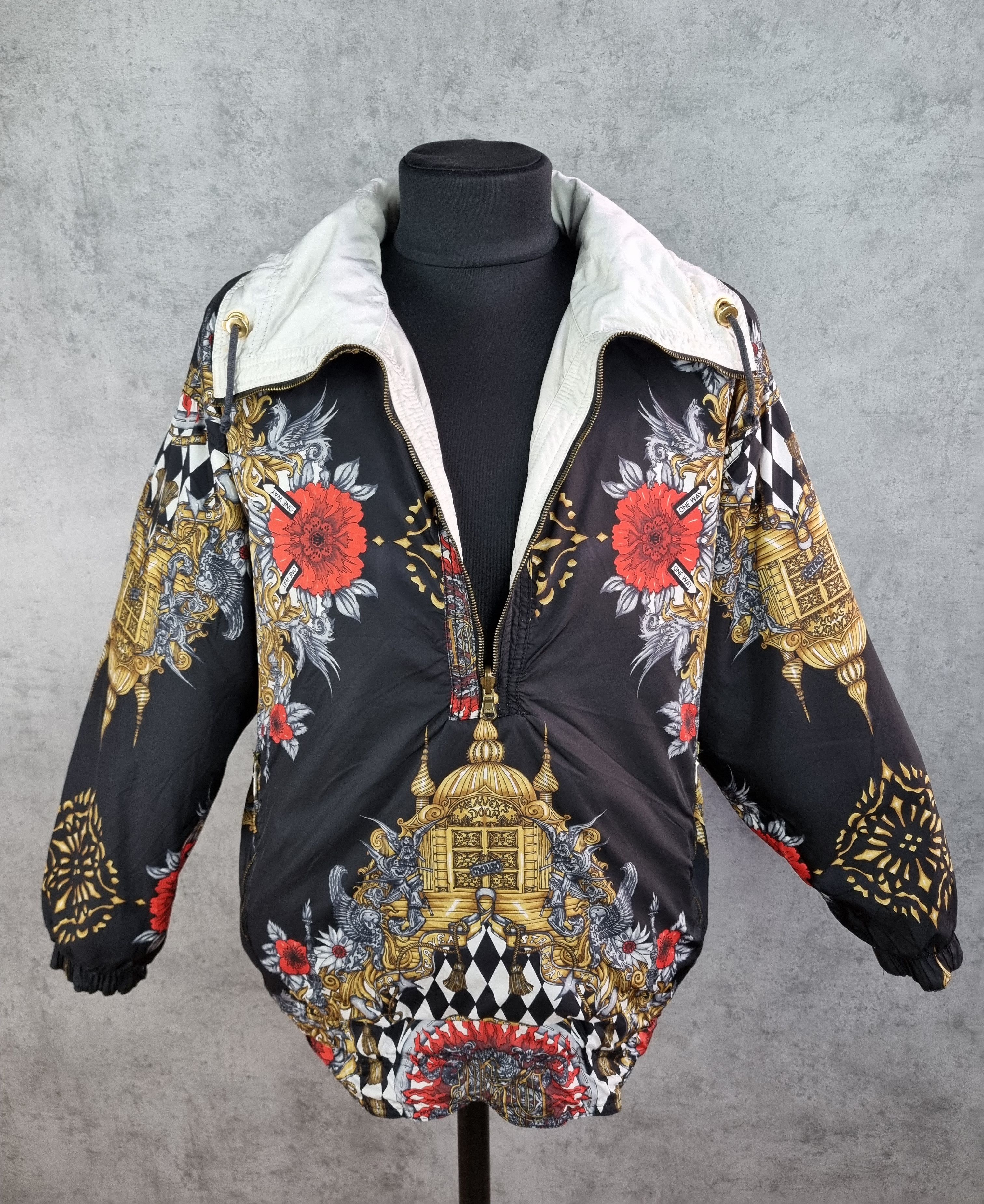 Japanese Brand 80s Stairway to Heaven 2 side Anorak jacket VERSACE style Size US L / EU 52-54 / 3 - 11 Thumbnail