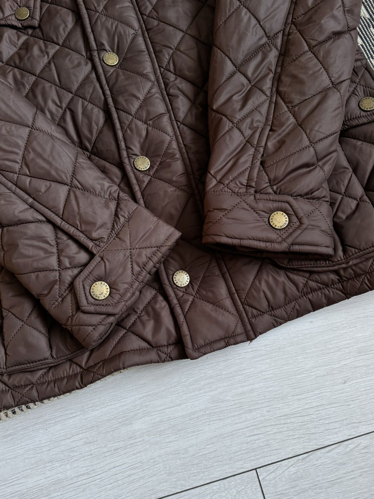 Barbour Vintage Barbour Quilted Brown Jacket Size US M / EU 48-50 / 2 - 10 Thumbnail