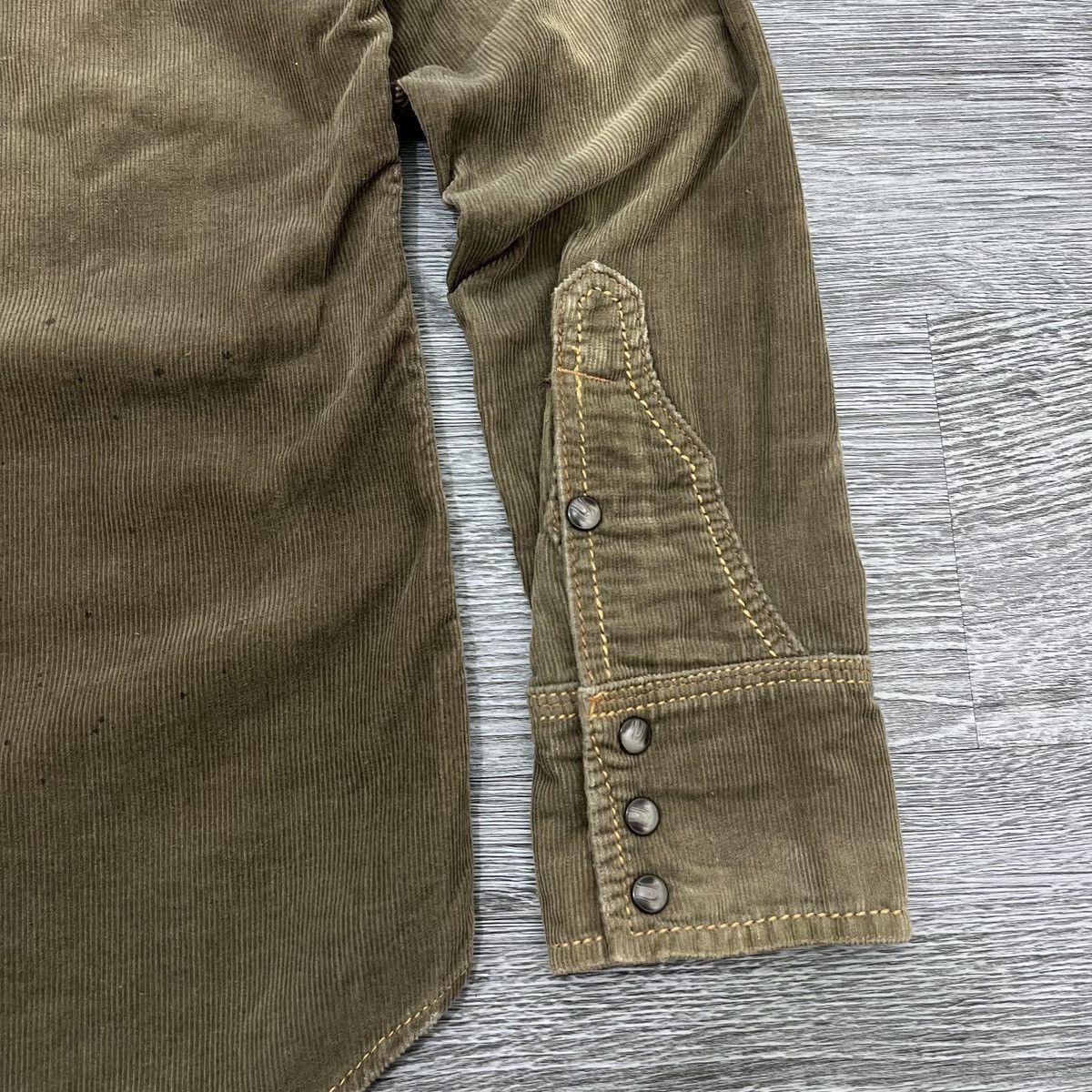 GOA Genuin Vintage GOA - Distressed Corduroy Wested ShirtStudded Size US M / EU 48-50 / 2 - 10 Thumbnail
