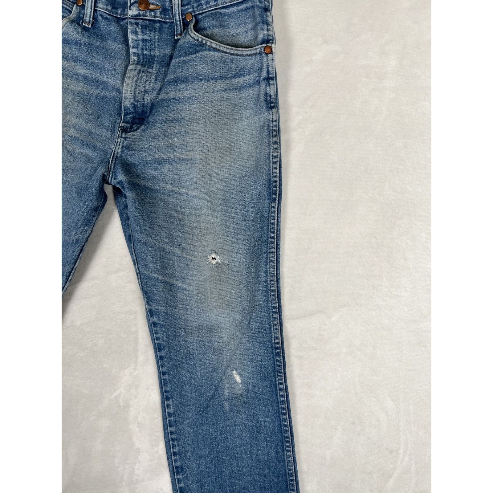 Wrangler Vintage Wrangler Regular Fit Cowboy Blue Denim Jeans Men's S Size US 32 / EU 48 - 5 Thumbnail