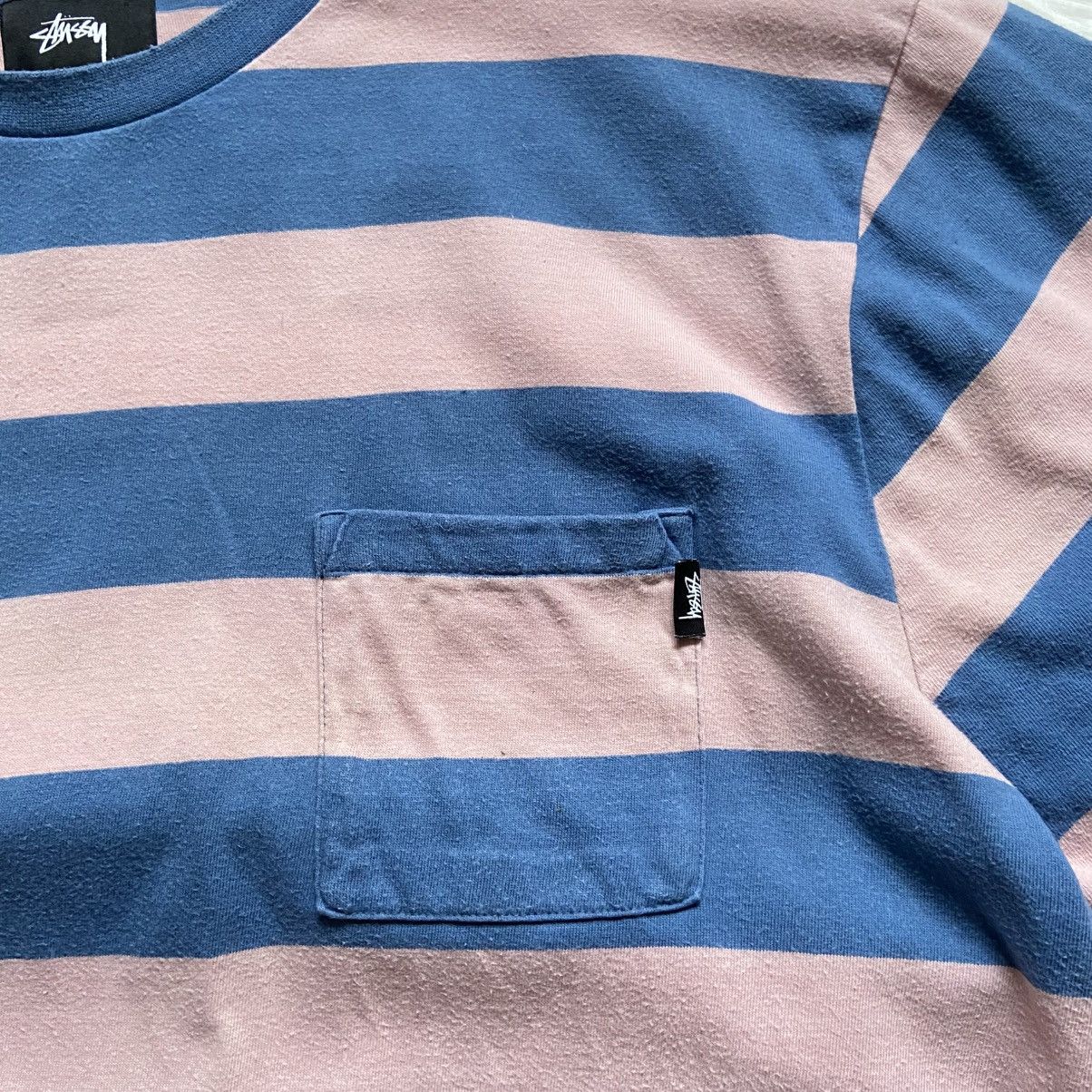 Stussy 📌 Stussy Pocket Striped T-Shirt Large Size US L / EU 52-54 / 3 - 6 Thumbnail