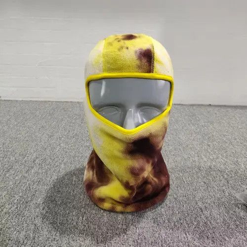 Other Yellow Color Fleece Tie Dye Balaclava Ski Mask Size ONE SIZE - 3 Thumbnail