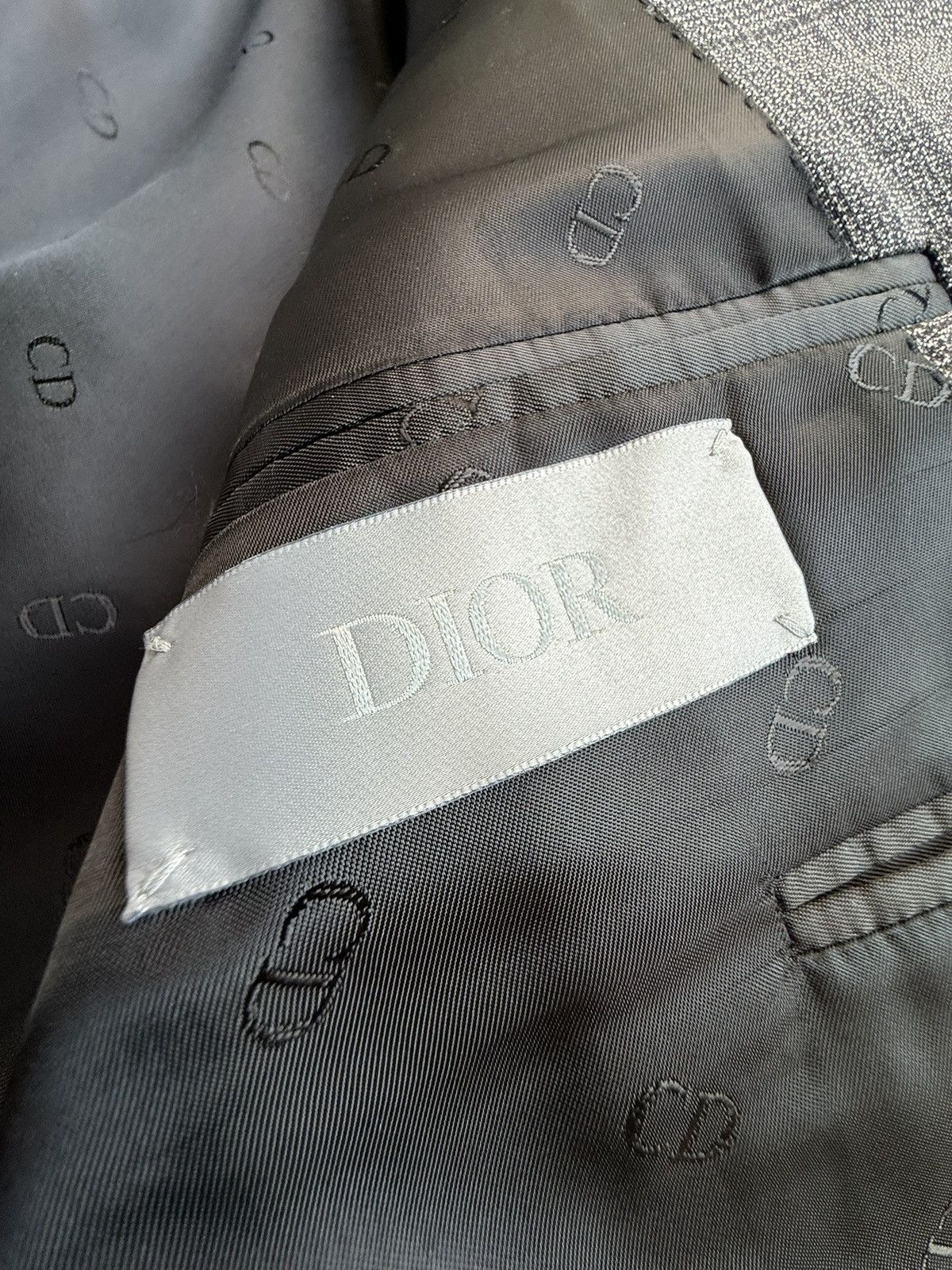 Dior Dior suit gray check pant and jacket Kim Jones era Size 42R - 23 Thumbnail