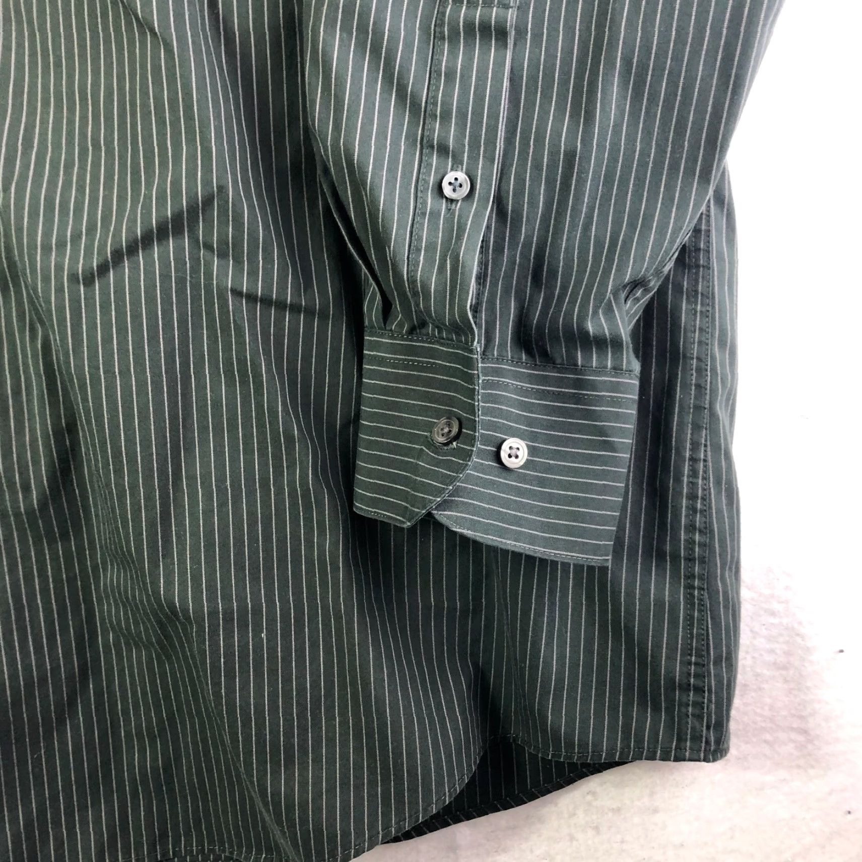 Vintage Axcess Mens 17.5 32-33 Green Long Sleeve Collared Button Up Shirt Size US XXL / EU 58 / 5 - 3 Thumbnail