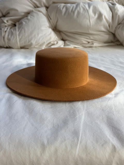 Other Gigi Pip Dahlia Women's Boater Hat S/M Brown Size ONE SIZE - 2 Thumbnail