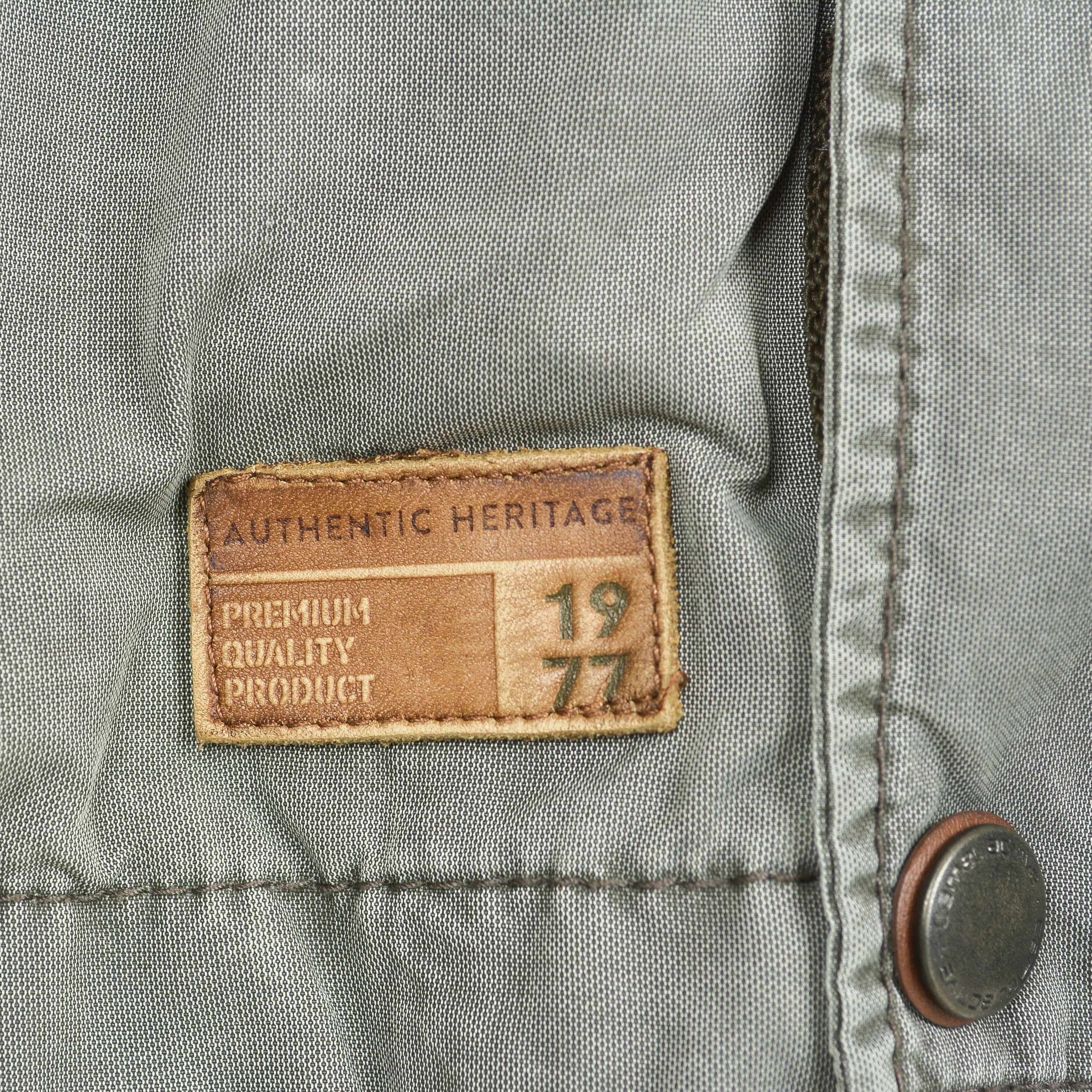 camel active Men Field Jacket M Cotton Coat Washed Khaki Hooded Size US M / EU 48-50 / 2 - 2 Thumbnail