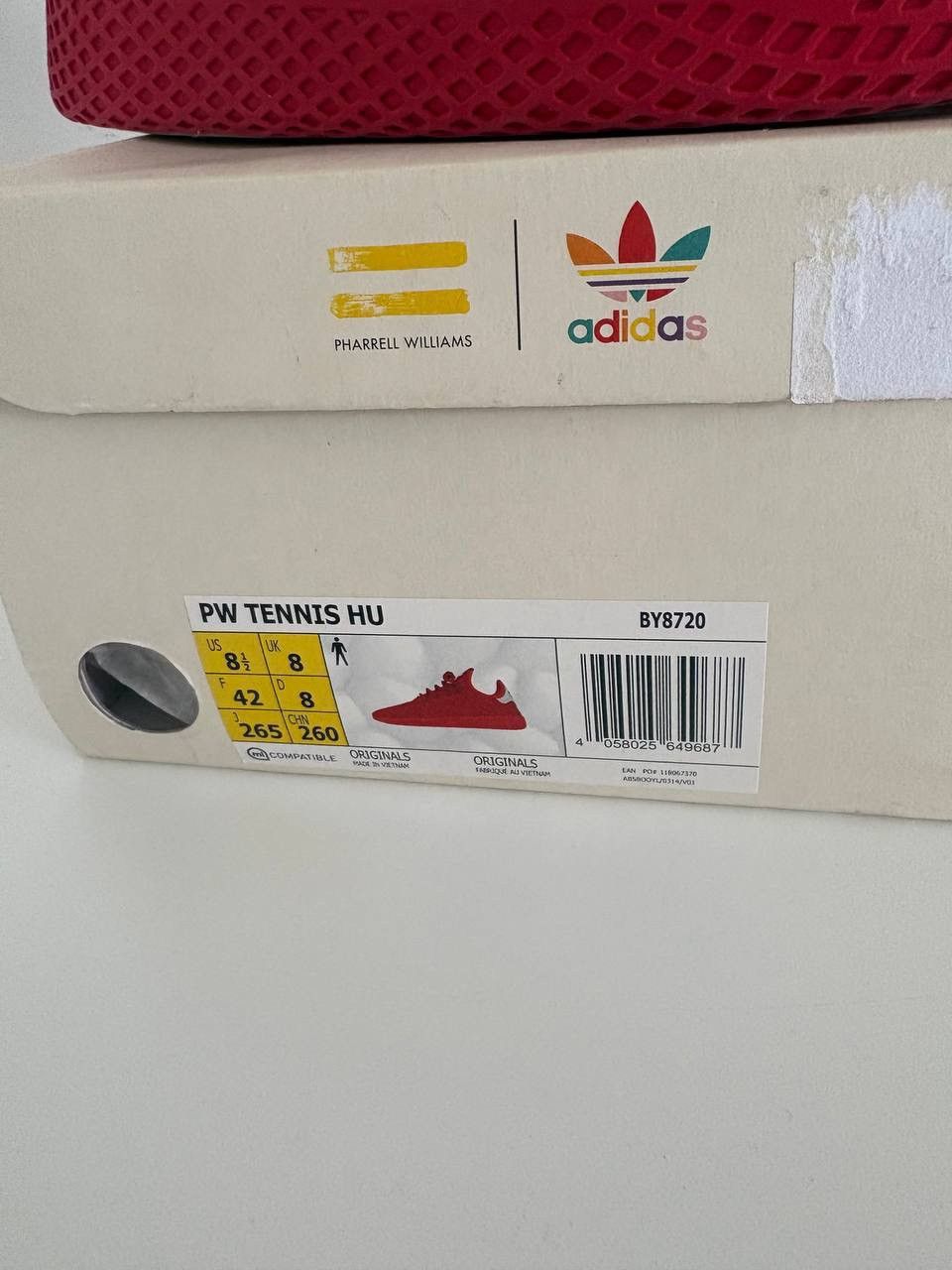 Adidas × Pharrell Adidas Pharrell Tennis HU Solid Scarlet Size US 8.5 / EU 41-42 - 8 Thumbnail