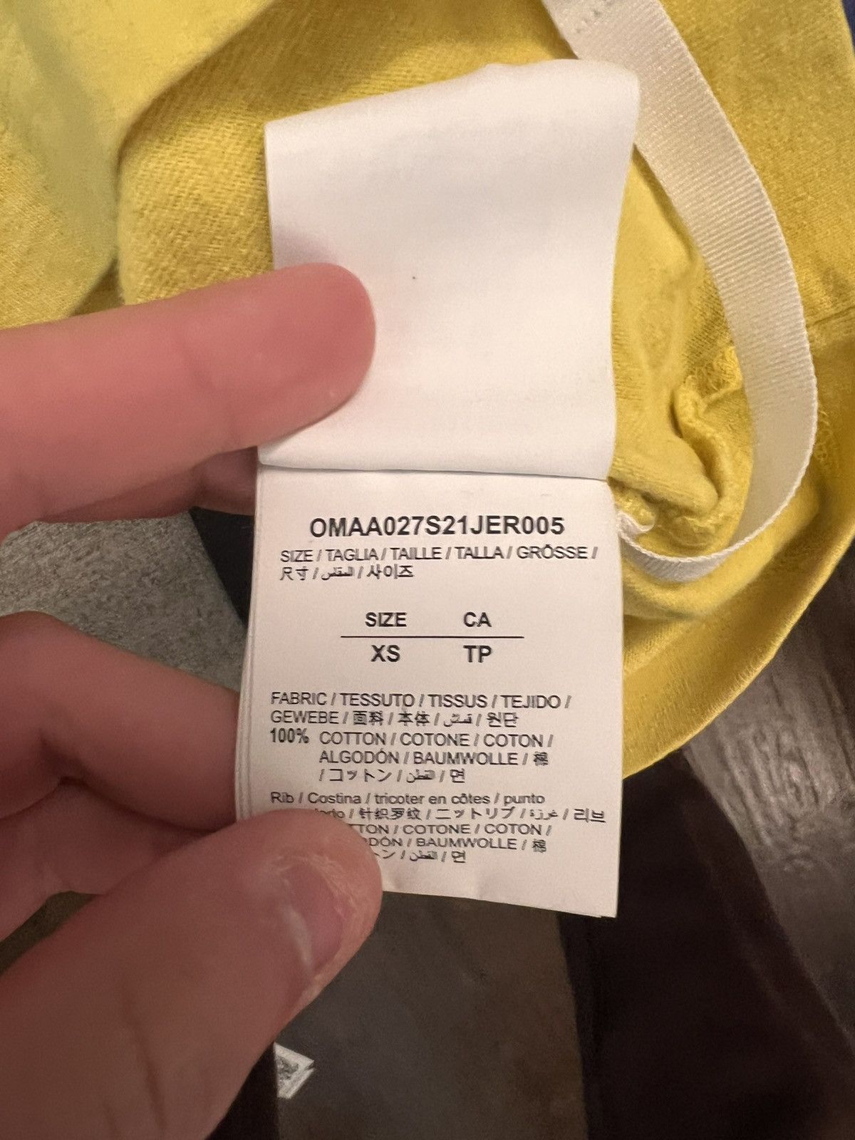 Off-White Off-White Spray-Paint Logo T-Shirt, Yellow XS Size US XS / EU 42 / 0 - 4 Thumbnail