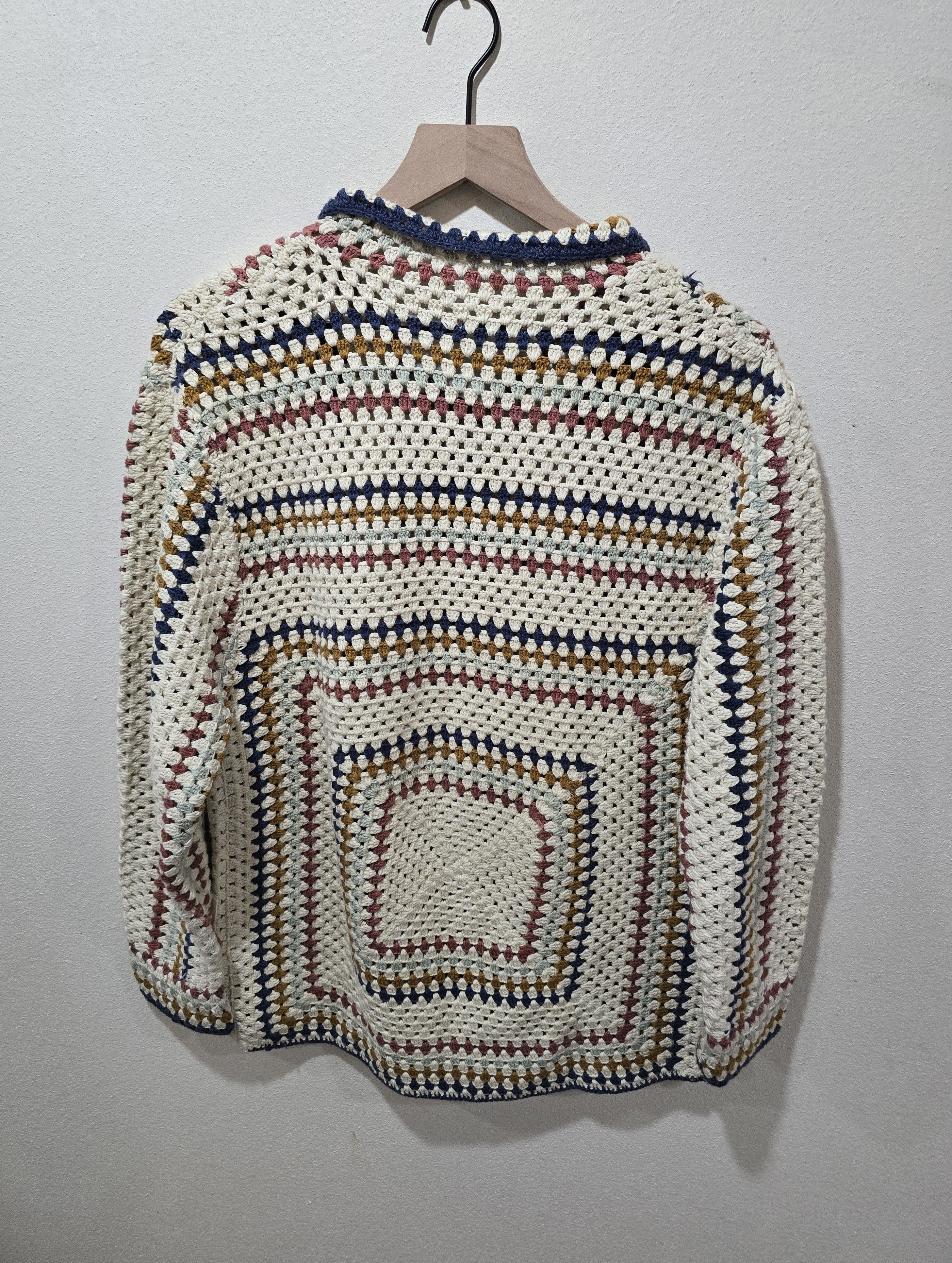 Bode Bode 1960's Crochet Tablecloth Knit Overshirt Size US M / EU 48-50 / 2 - 5 Thumbnail