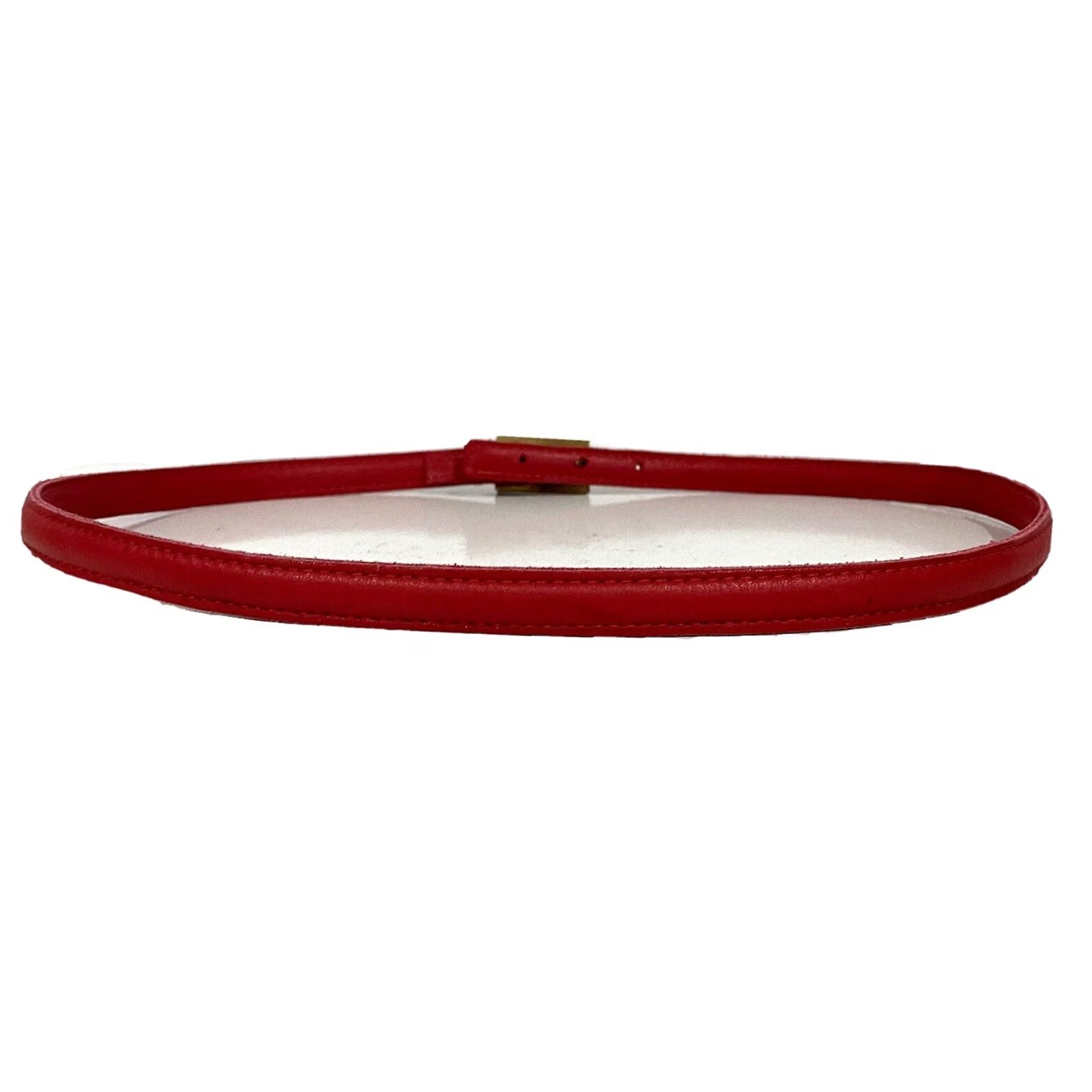 Arrow VINTAGE Motif 56 Women’s Belt Red Leather Skinny Narrow Sz S Belt Women Red Leather Skinny Negotiate? Size ONE SIZE - 4 Thumbnail