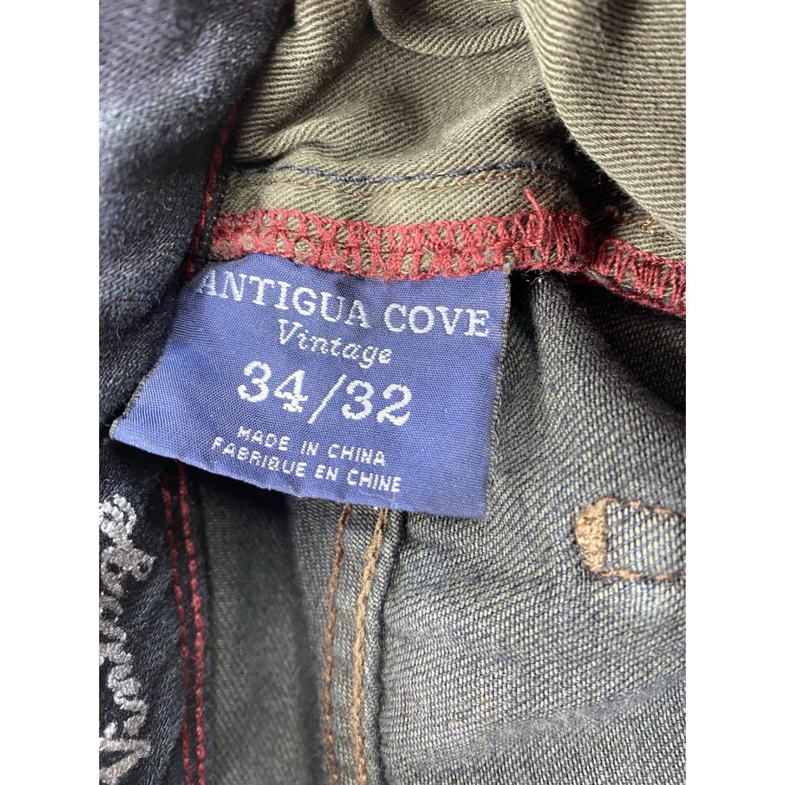Tommy Bahama VINTAGE Tommy Bahama Jeans Mens 34/32 Dark Wash Antigua Cove Straight Denim Blue 5-Pocket Mens Size US 34 / EU 50 - 7 Thumbnail