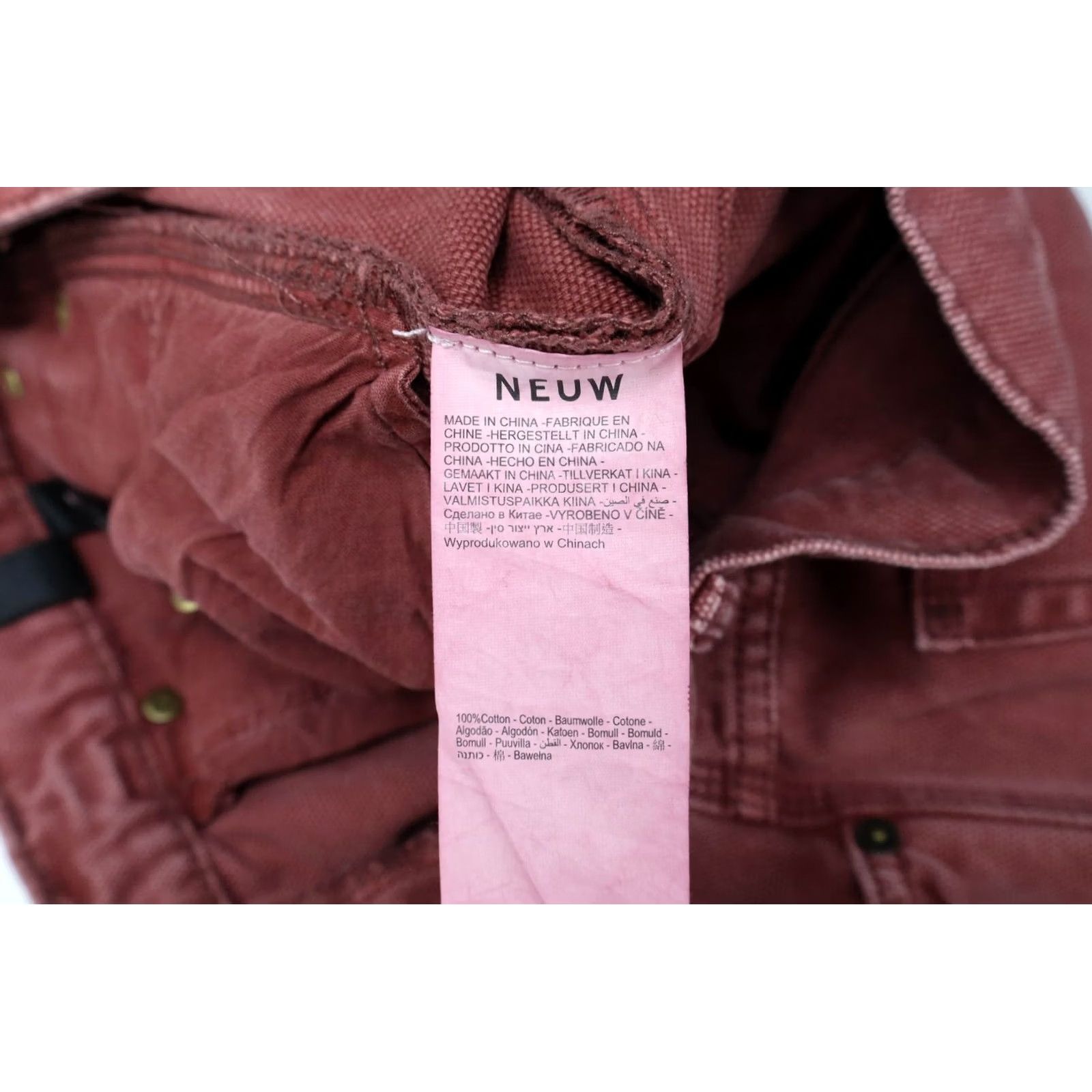 Vintage NEUW Studio Relaxed Jeans Men's W32/L34 Rusty Red Denim Button Fly Pure Cotton Jeans Mens W32/L34 Rusty Red Denim Button Fly 100% Cotton Size US 32 / EU 48 - 6 Thumbnail