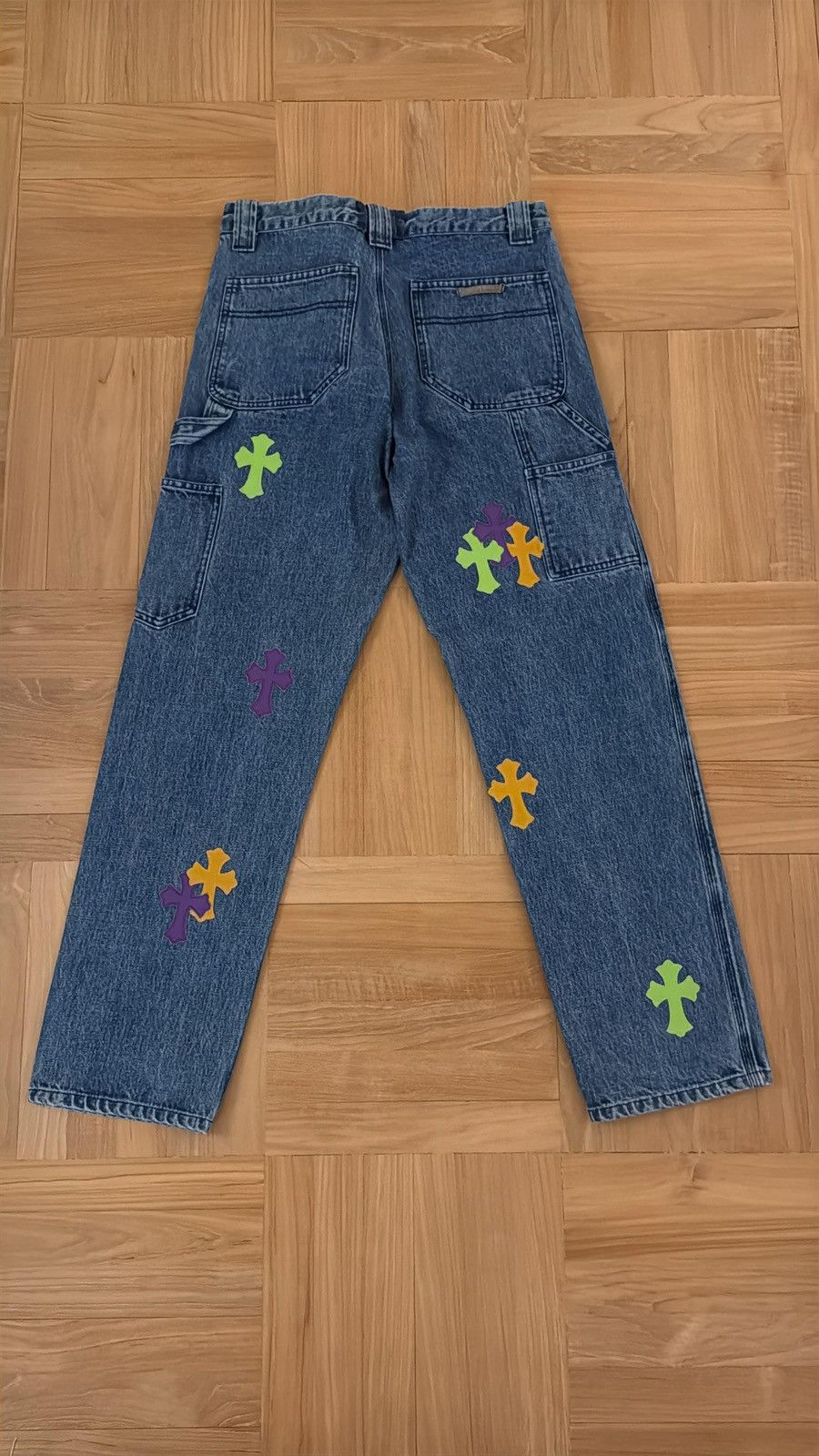 Chrome Hearts Chrome hearts 1of1 custom patches denim carpenter pants sz30 Size US 30 / EU 46 - 2 Thumbnail
