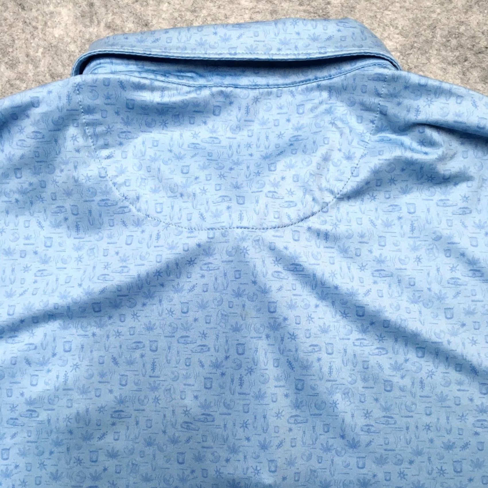 Peter Millar Peter Millar Polo Shirt Mens XL Blue Graphic Print Summer Comfort Golf Shirt Size US XL / EU 56 / 4 - 7 Thumbnail